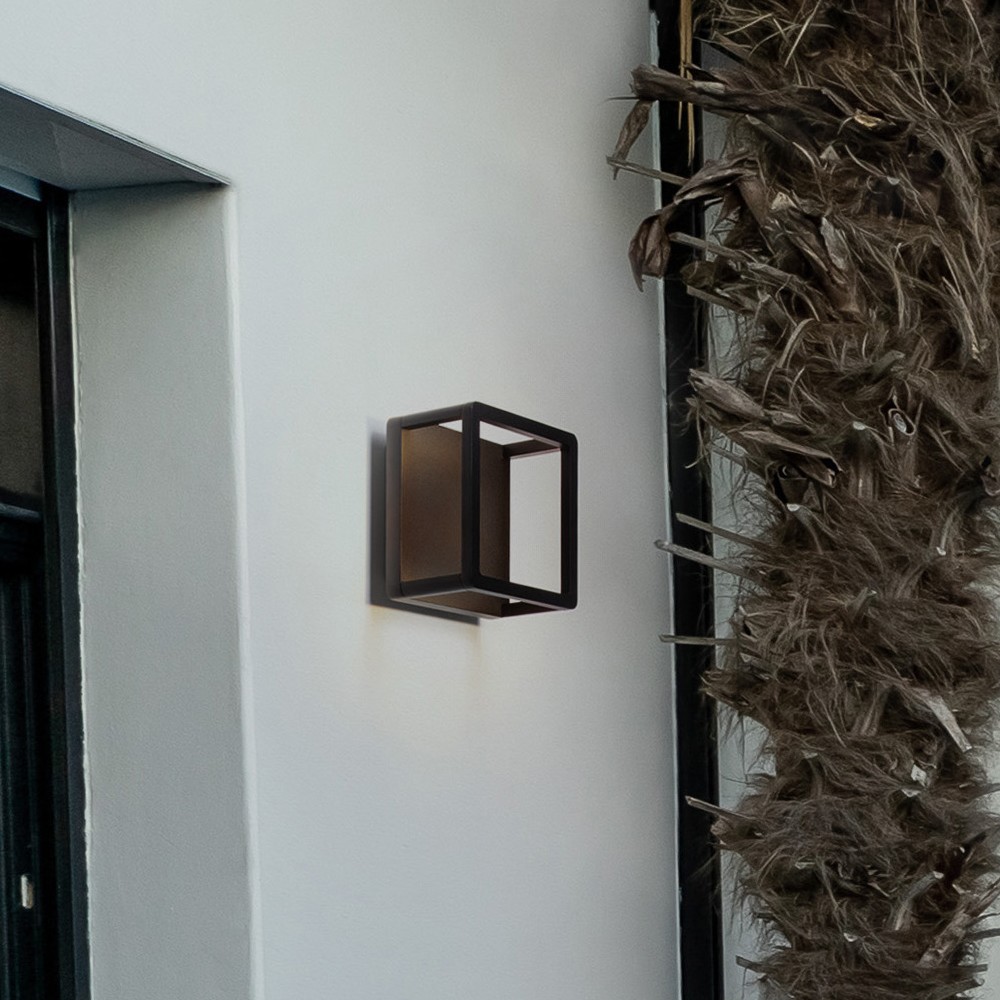 Nova Luce Misti - applique murale extérieure - x - 9W LED inclus - IP65 - anthracite foncé
