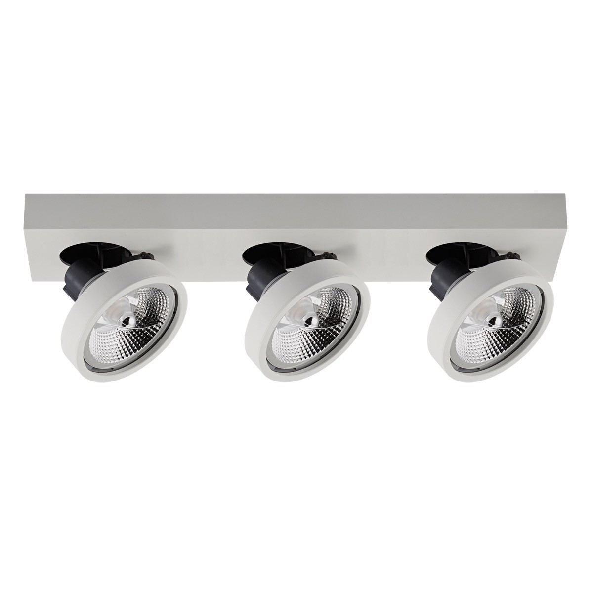 VK Lighting Kylos - spot en saillie 3L - 50,5 x ,9 cm - blanc