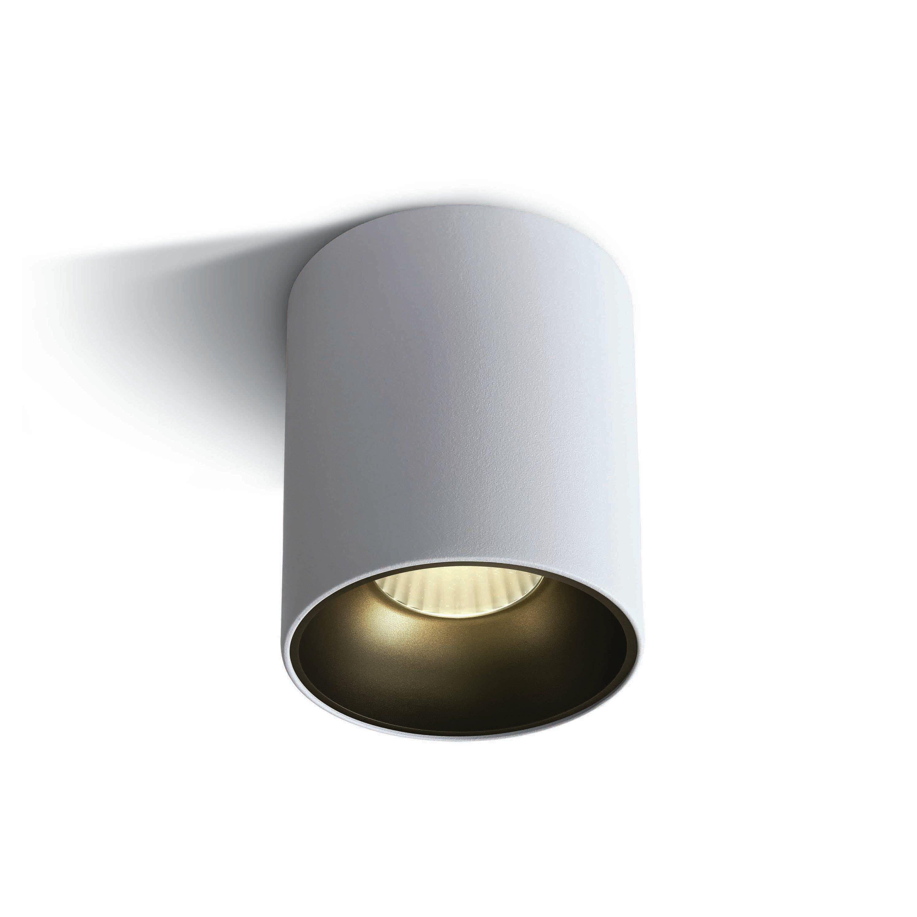 ONE Light Retro Dark Light Cylinders - spot en saillie 1L - Ø 9,4 x 11,5 cm - 20W LED inclus - blanc