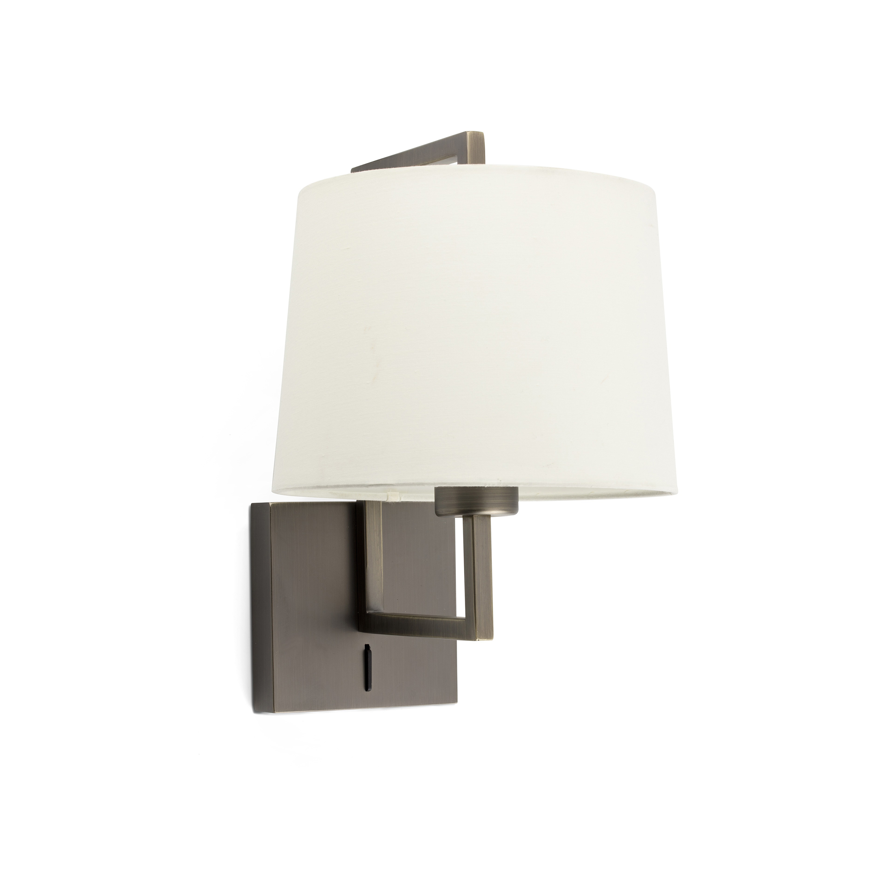 Faro Frame - applique murale avec interrupteur - 21,5 x ,6 cm - beige et vieil or