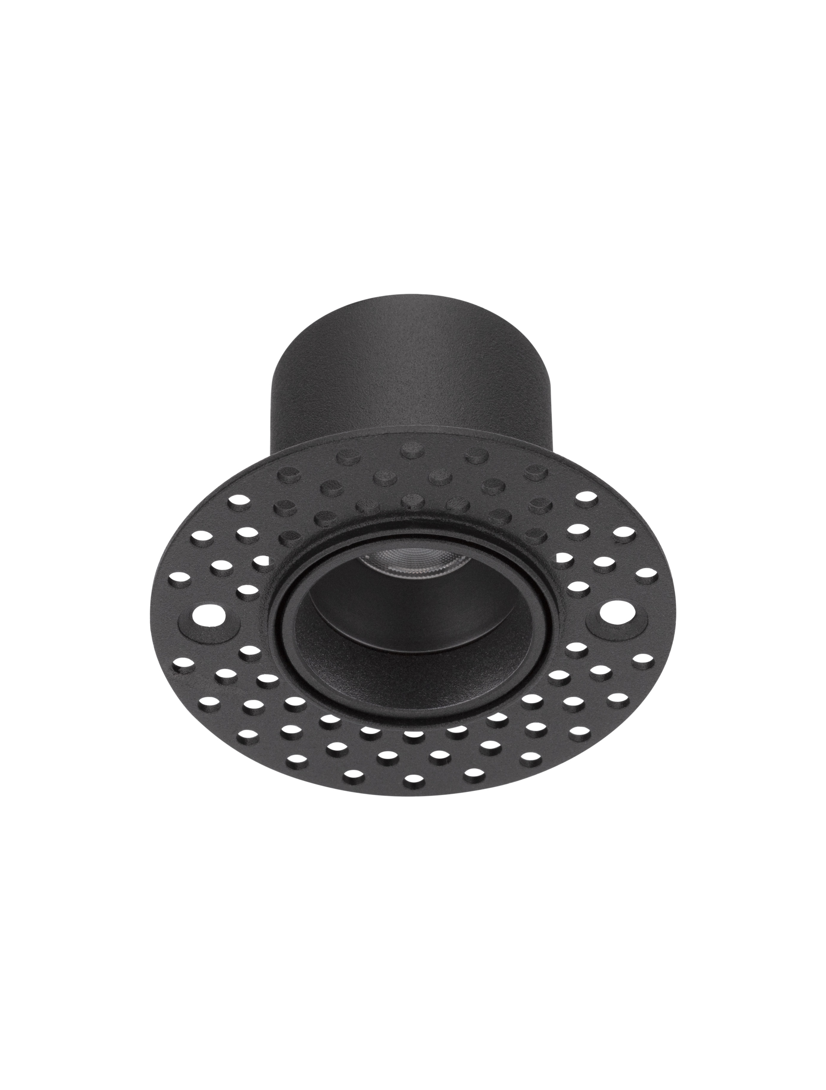 Nova Luce Uho - spot encastré - Ø 68 mm - taille d"encastrement 40 mm - 3W LED inclus - noir