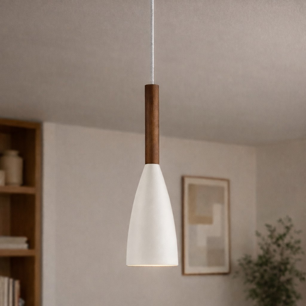 Design for the People Pure 10 - lampe suspendue - Ø cm - blanc et brun