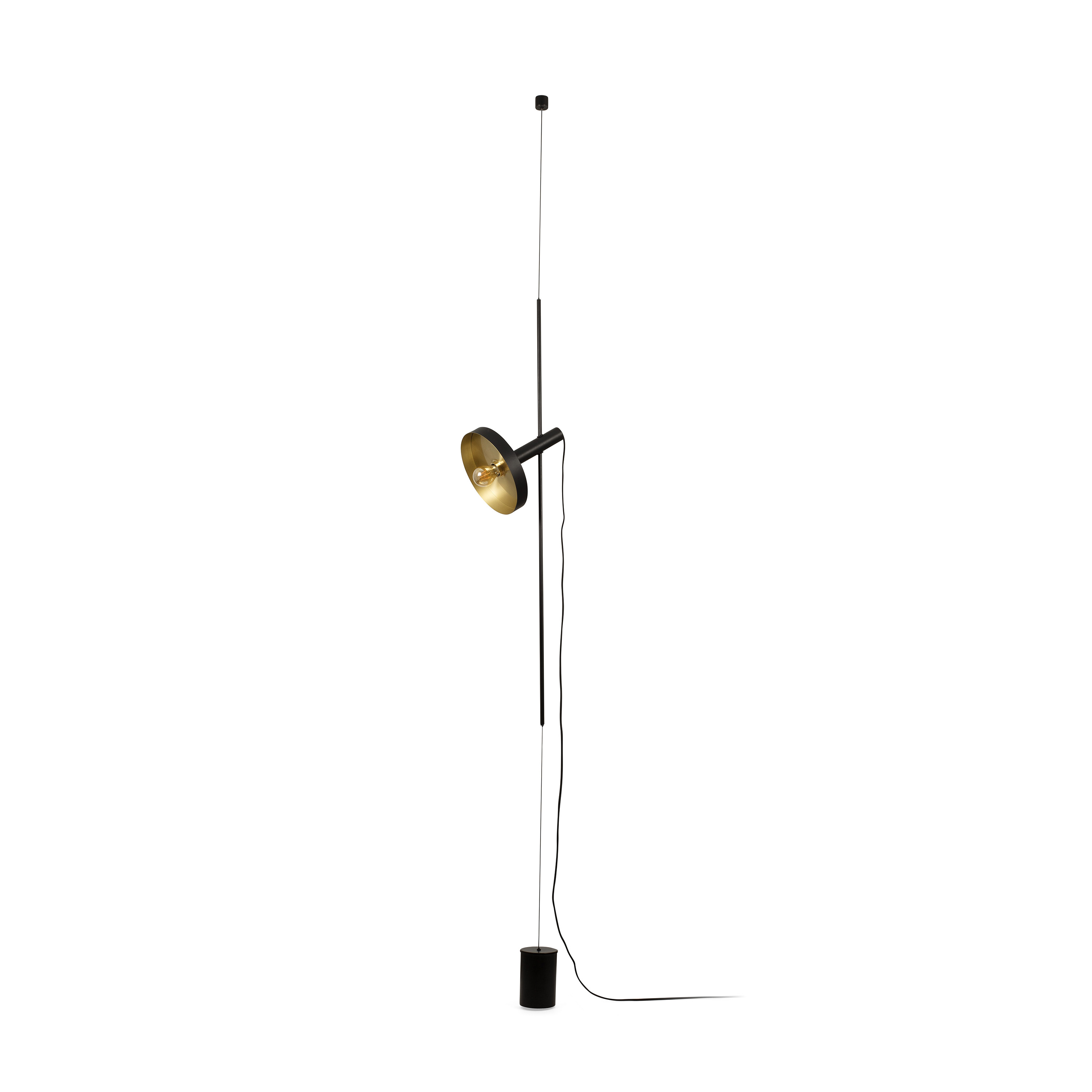 Faro Whizz - lampe suspendue - Ø ,5 cm - noir et or satiné