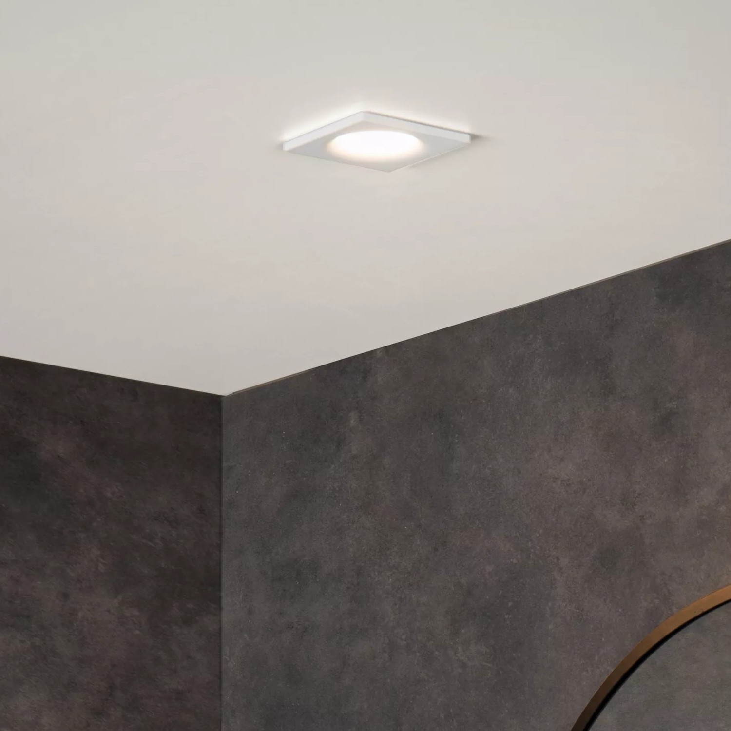 Lucide Ziva - spot encastré - mm, Ø 75 mm à encastrer - IP44 - blanc