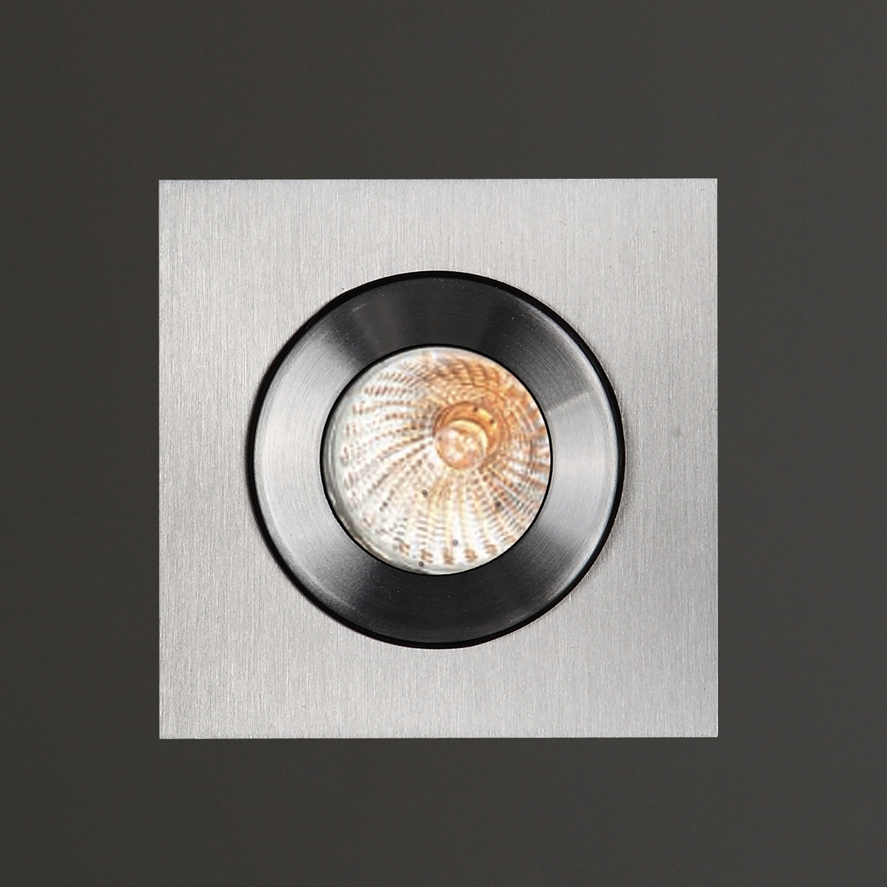 Maxlight Shower - spot encastrable 1L - mm, Ø 46 mm encastrable - IP44 - aluminium brossé
