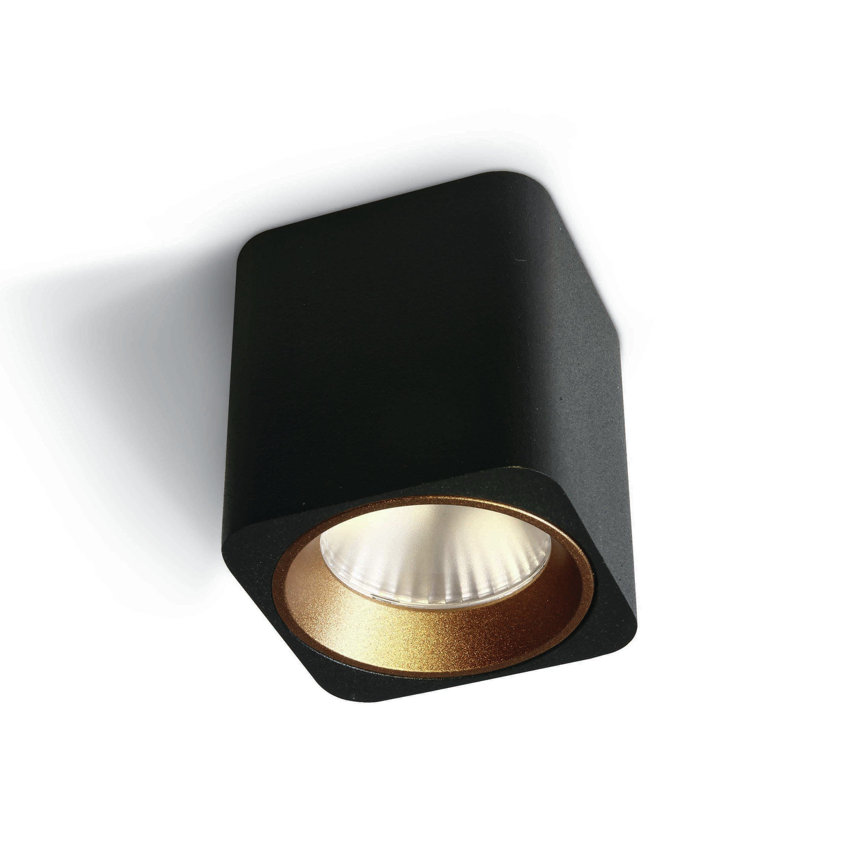 MODÈLE D’EXPOSITION - ONE Light Chill Out LED Cylinders - spot en saillie 1L - 6 x 6 x 6,5 cm - 7W dimmable LED inclus - noir