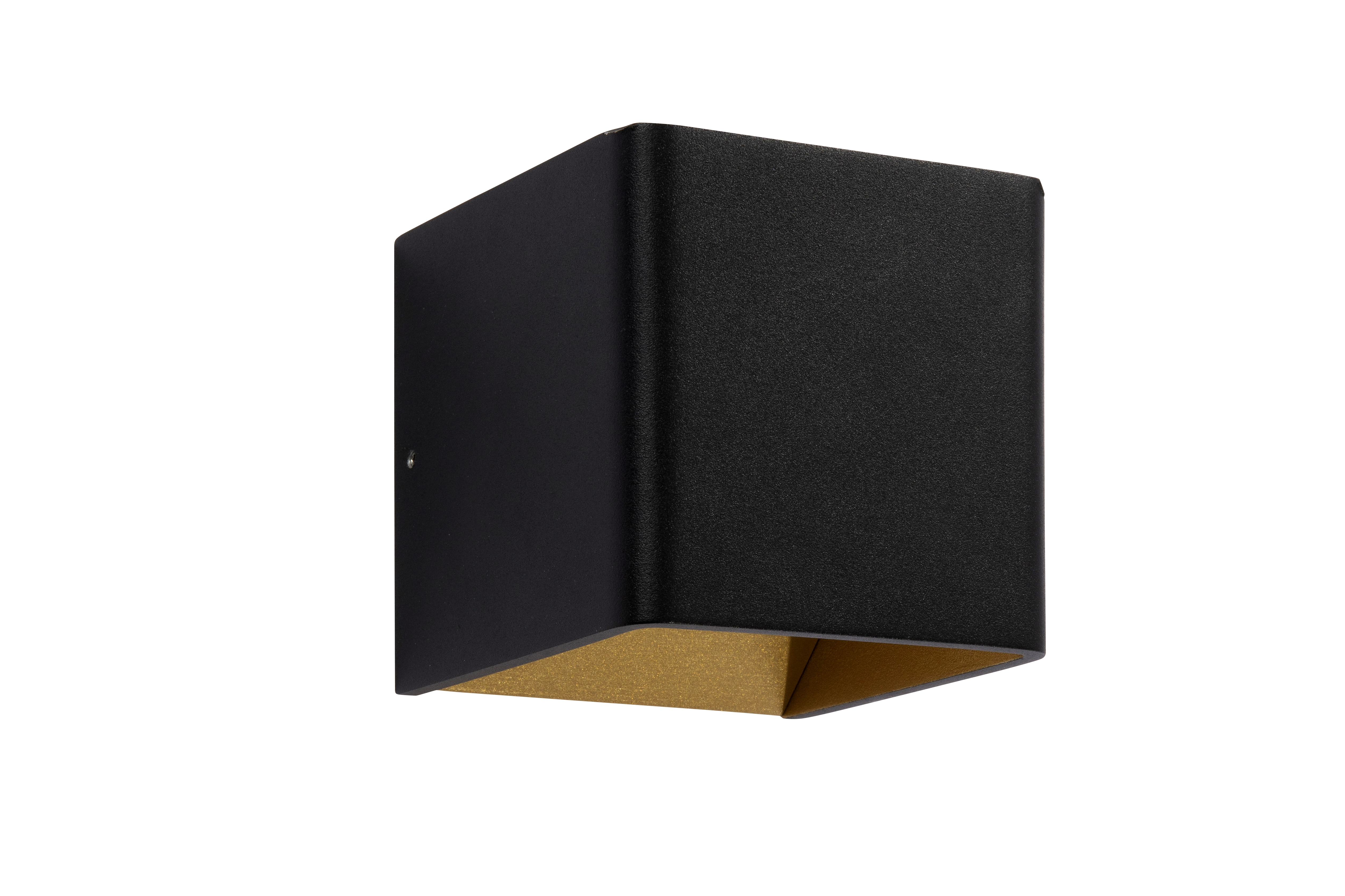 Artdelight Fulda - applique murale - x - 6W dimmable LED inclus - noir et or