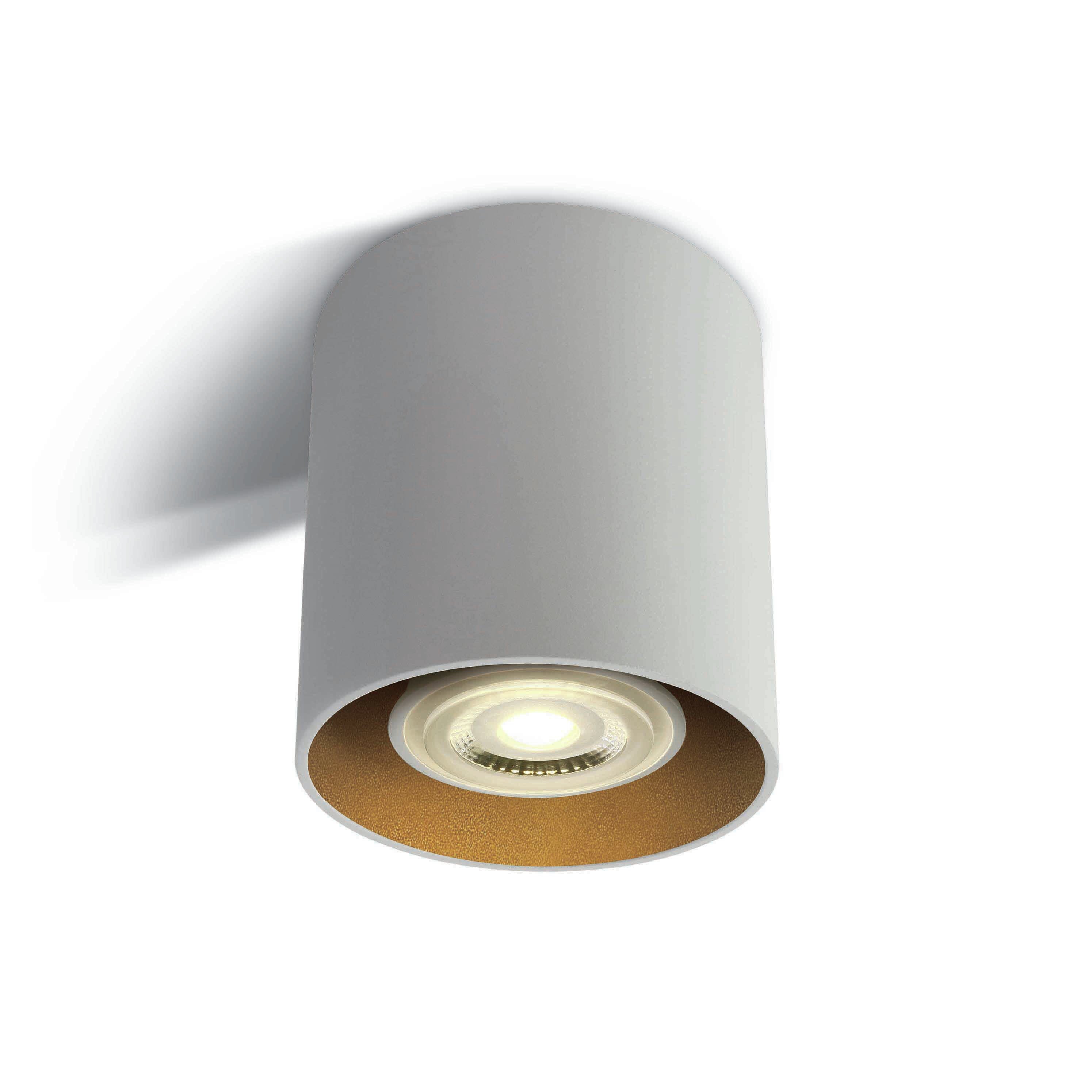 ONE Light GU10 Cylindres décoratifs - spot en saillie 1L - Ø ,4 cm - blanc