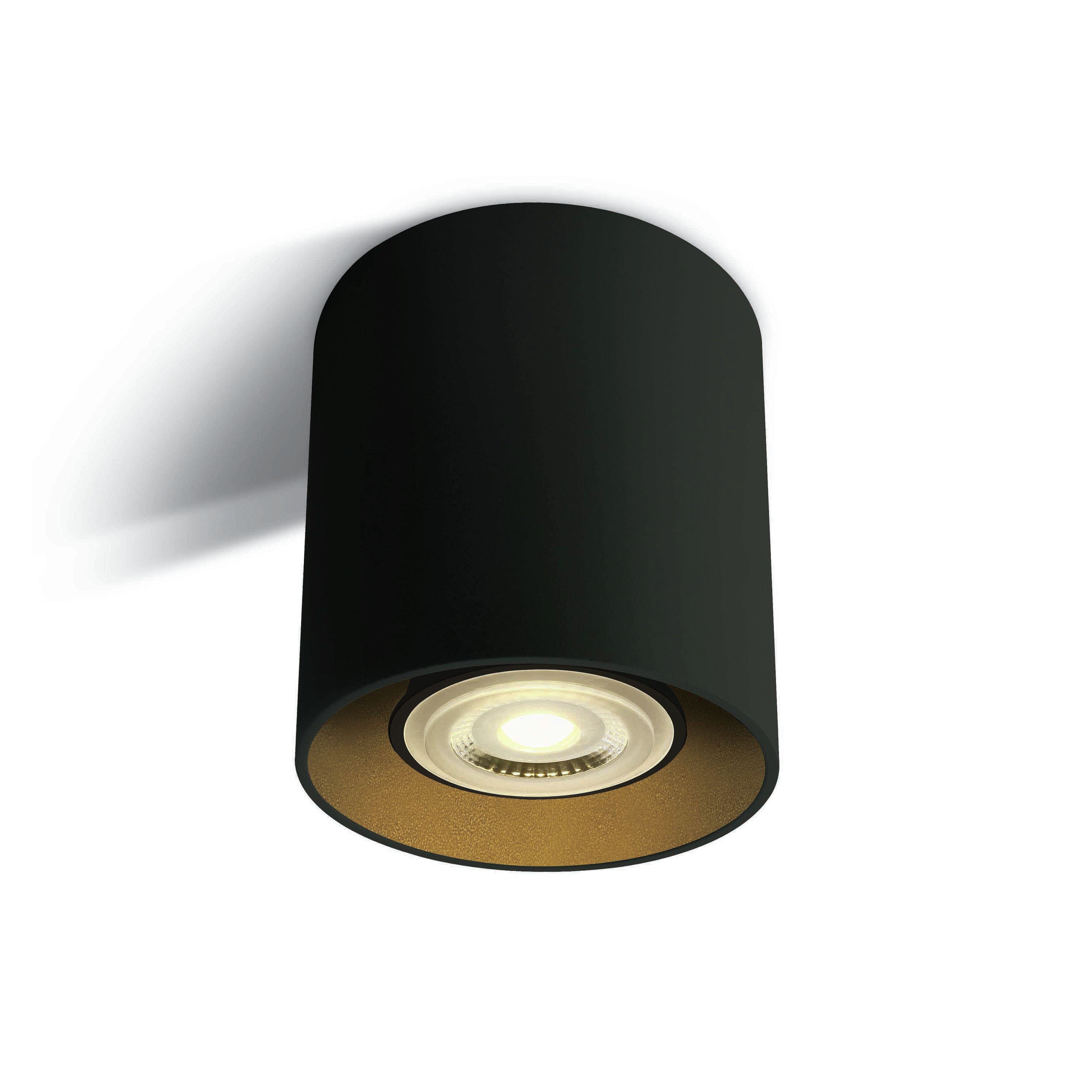 ONE Light GU10 Cylindres décoratifs - spot en saillie 1L - Ø ,4 cm - noir