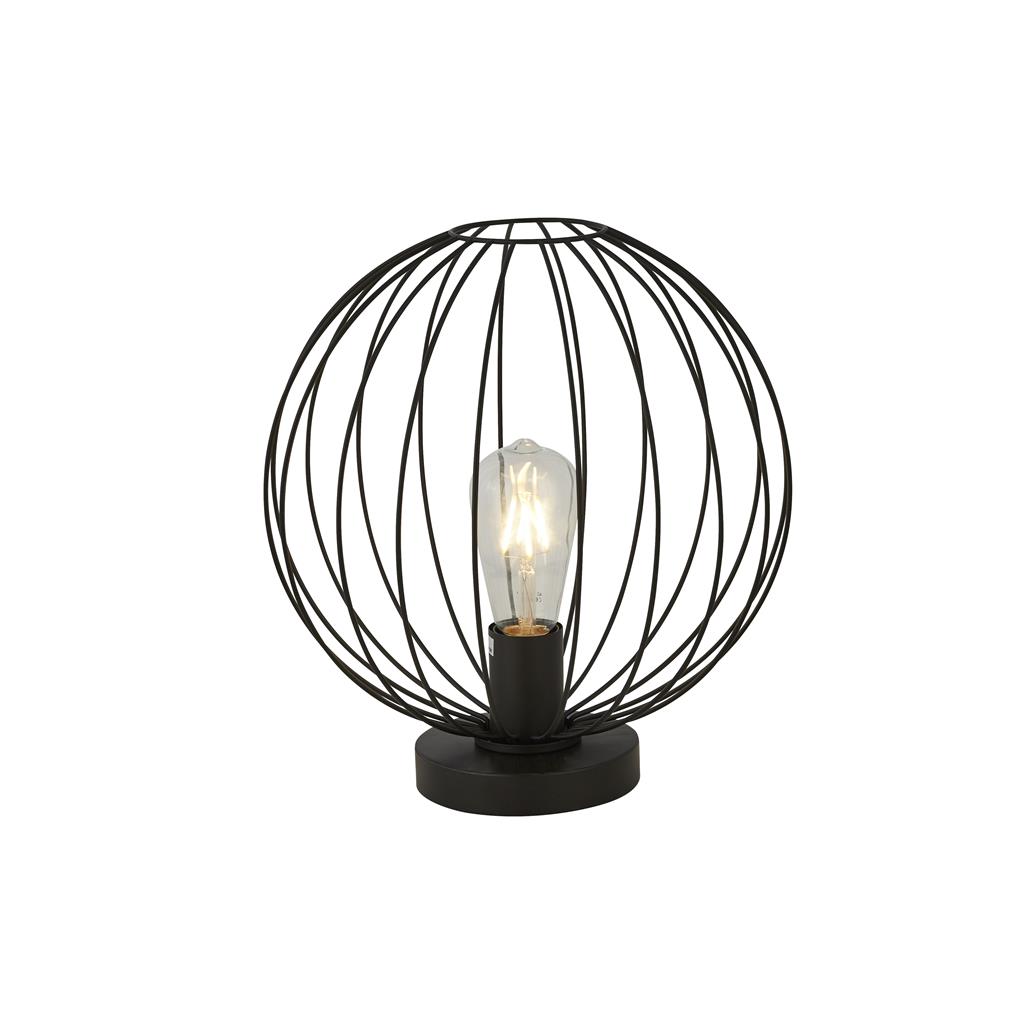 Searchlight Rondo - lampe à poser - Ø cm - noir