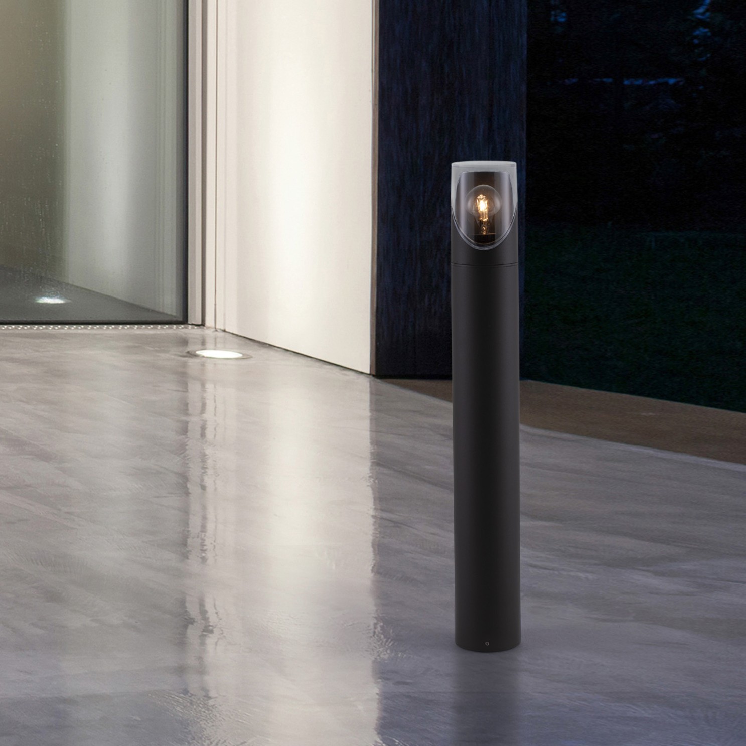 Nova Luce Selena - lampe de jardin - Ø cm - IP65 - anthracite foncé
