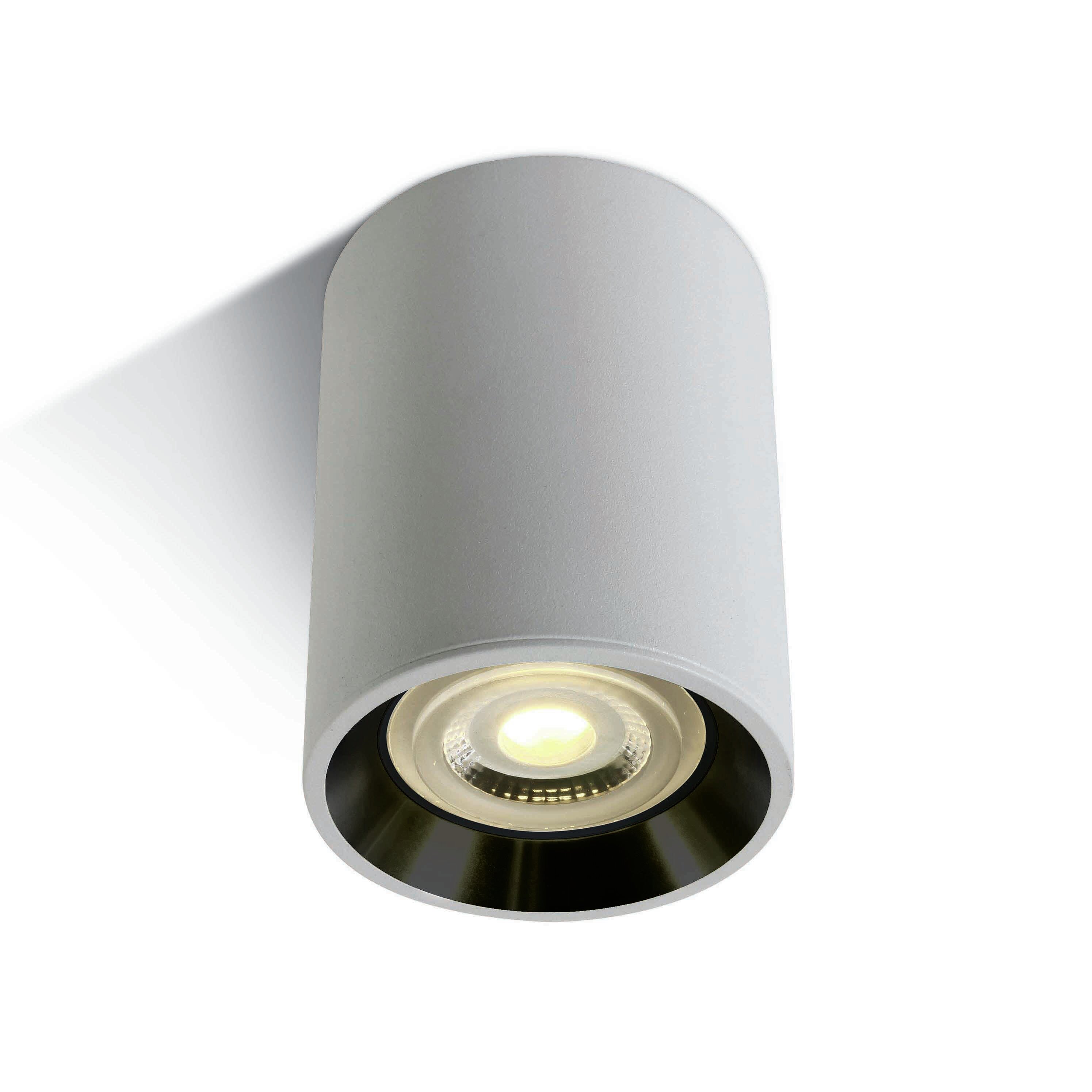 ONE Light Dark Light Cylinders - plafonnier - Ø cm - blanc et noir