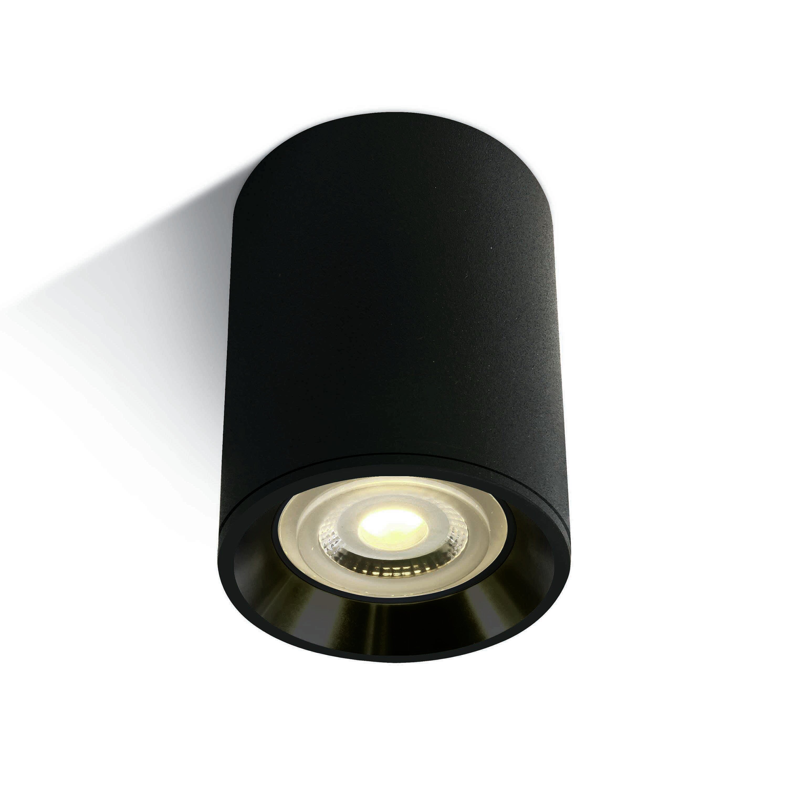 ONE Light Dark Light Cylinders - plafonnier - Ø cm - noir