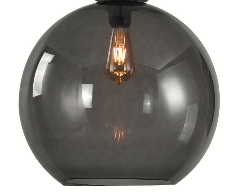 Artdelight Marino - abat-jour en verre - Ø - fumé