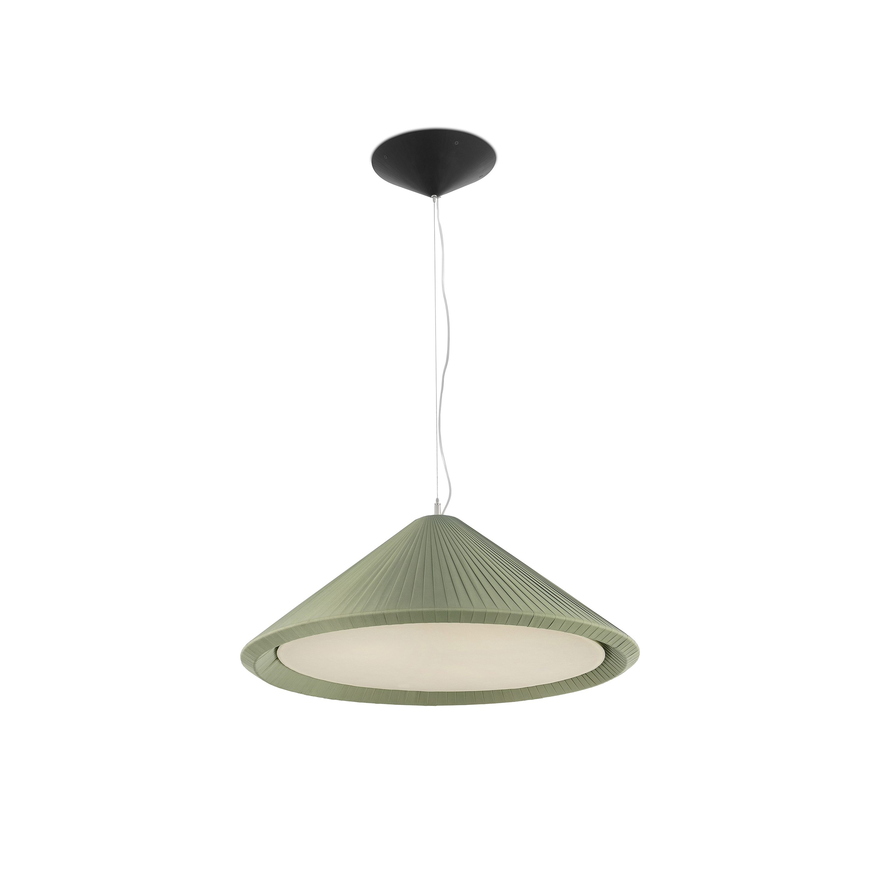 Faro Saigon-in - lampe suspendue - Ø ,5 cm - vert olive