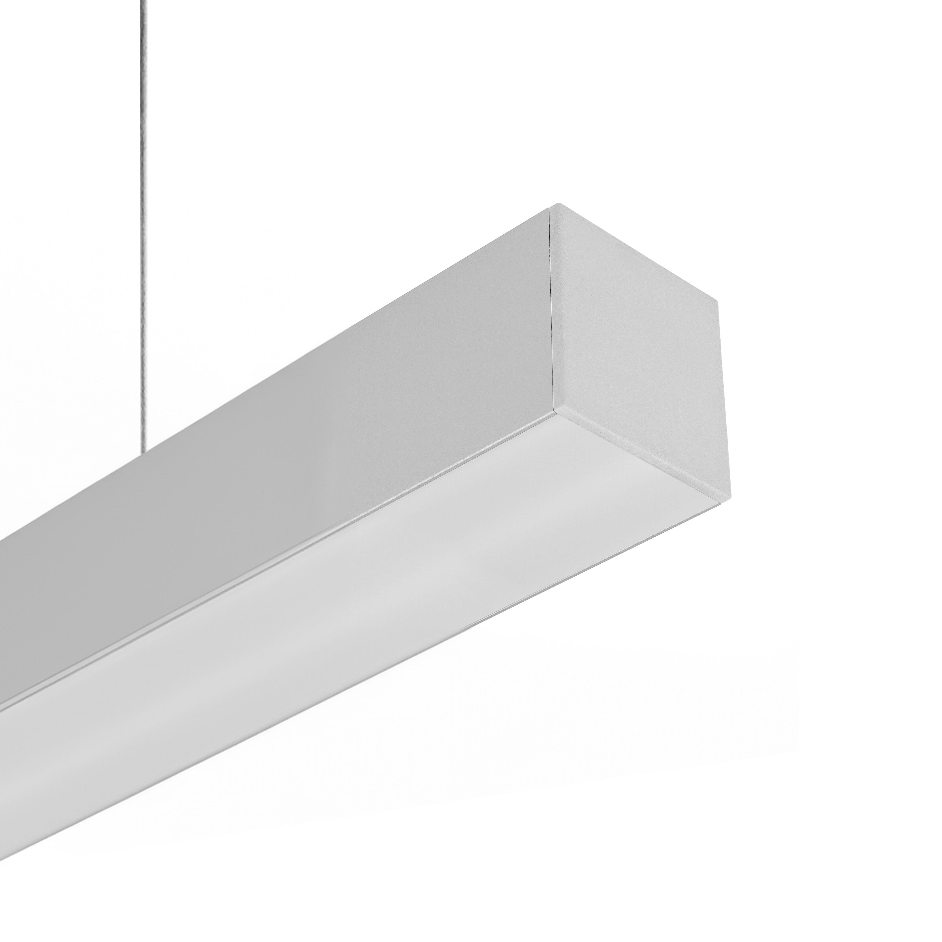 Roi Du Luminaire Line - lampe suspendue - profilé 5,3 x 5,3 cm - 28,8W LED par mètre - alu