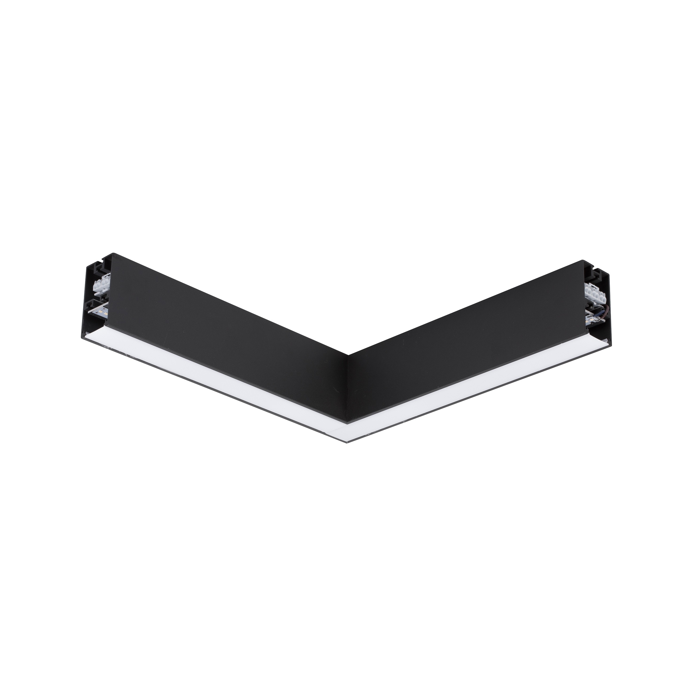 Nova Luce Dido - profilé lumineux linéaire - 34,5 x 3,8 x 7 cm - 20W LED inclus - noir - couleur de lumière blanc chaud