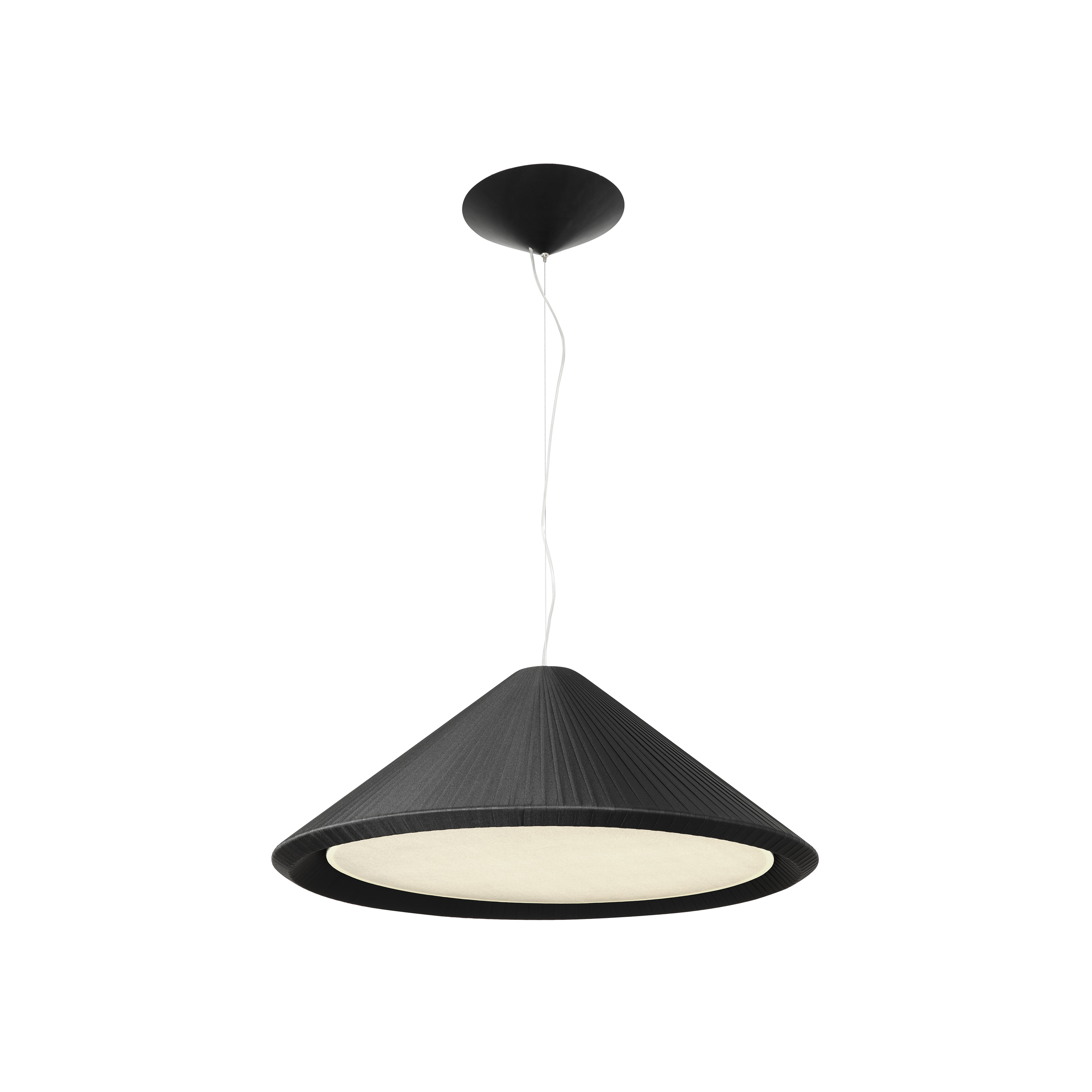 Faro Saigon-in - lampe suspendue - Ø ,5 cm - noir mat