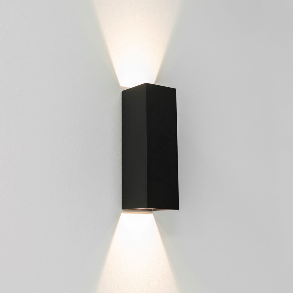 Artdelight Vegas - applique murale - x - W LED dimmable inclus - IP65 - noir