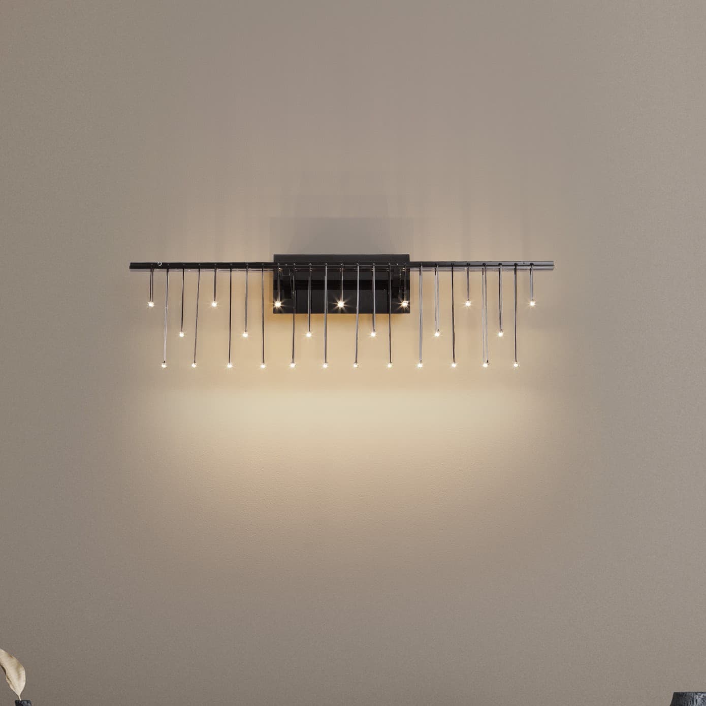 Nova Luce Stellar - applique murale - x - 11W dimmable LED inclus - noir chromé