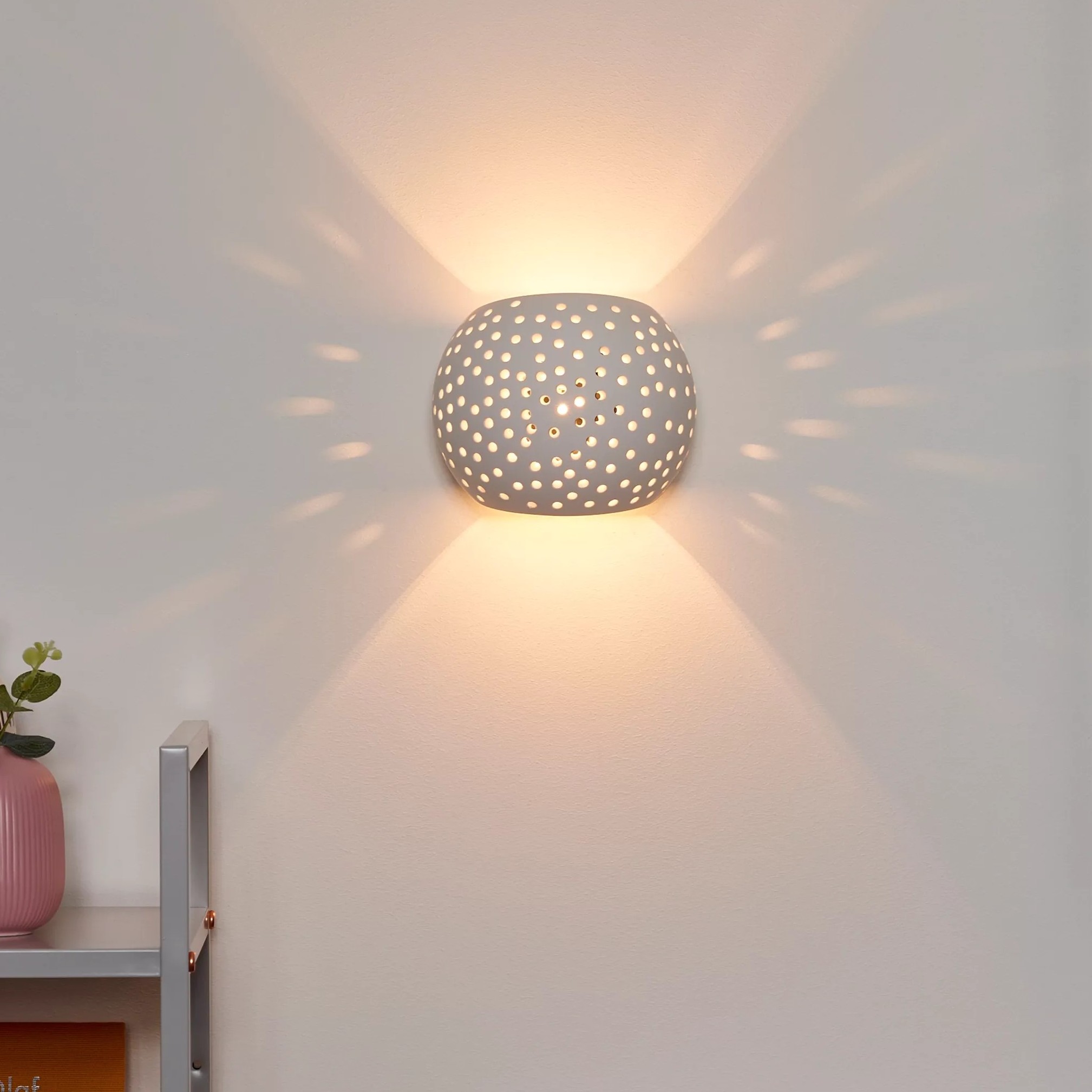 Lucide Gipsy - applique murale - x 12,8 cm - blanc