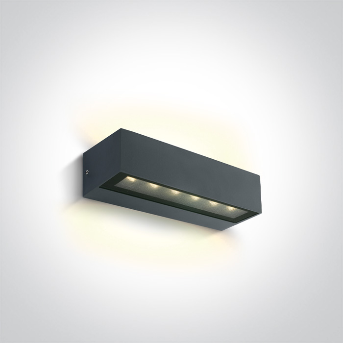 ONE Light Linear Outdoor Series Double Sided - applique murale - 22,2 x cm - W LED inclus - IP65 - anthracite