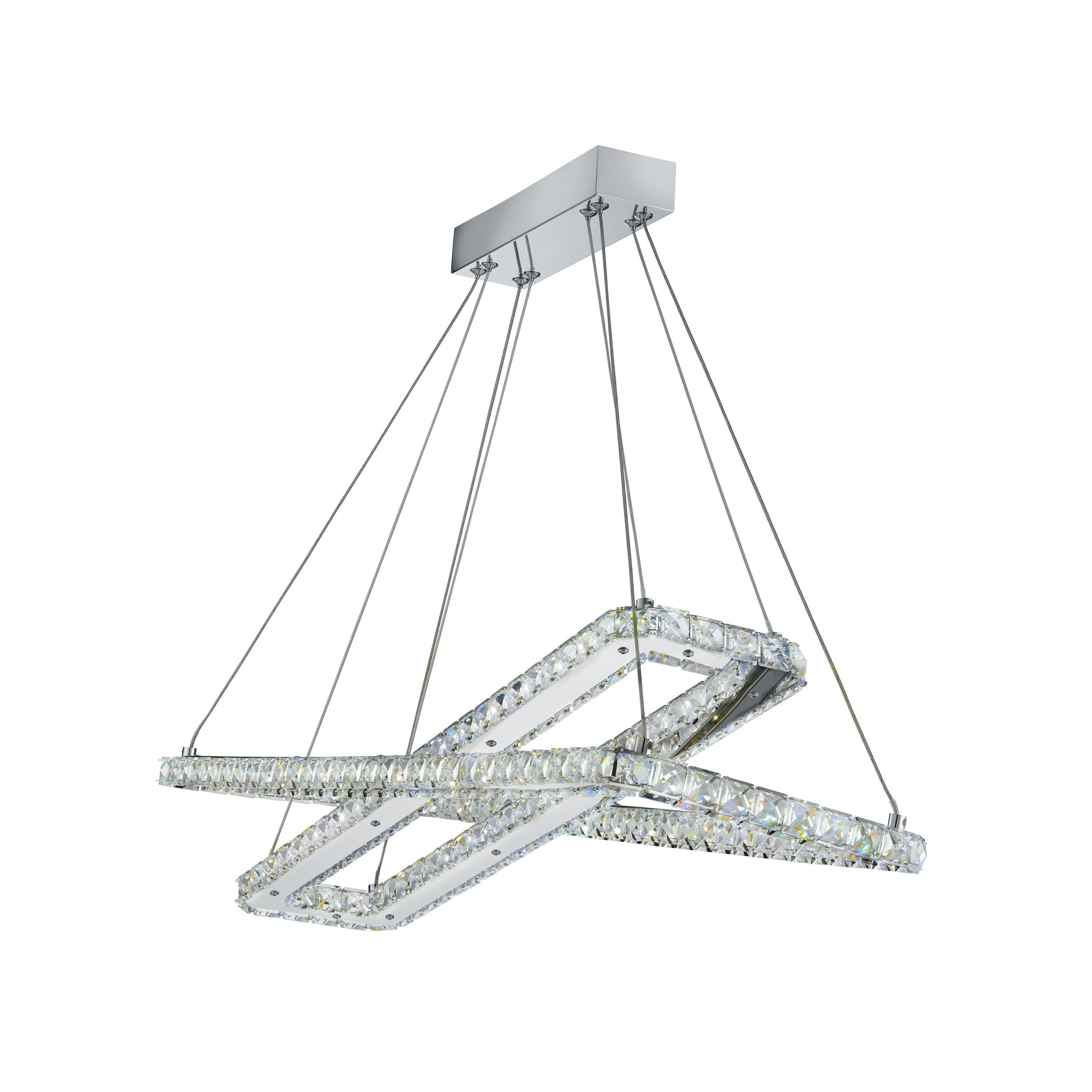 Searchlight Clover - lampe suspendue - x - 50W LED inclus - chrome