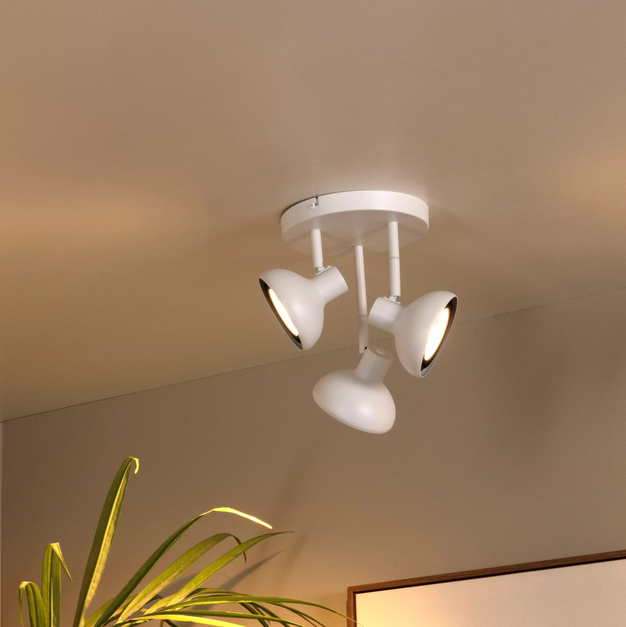 Lucide Sensas - spot en saillie - Ø 25,8 cm x 26,8 cm - blanc