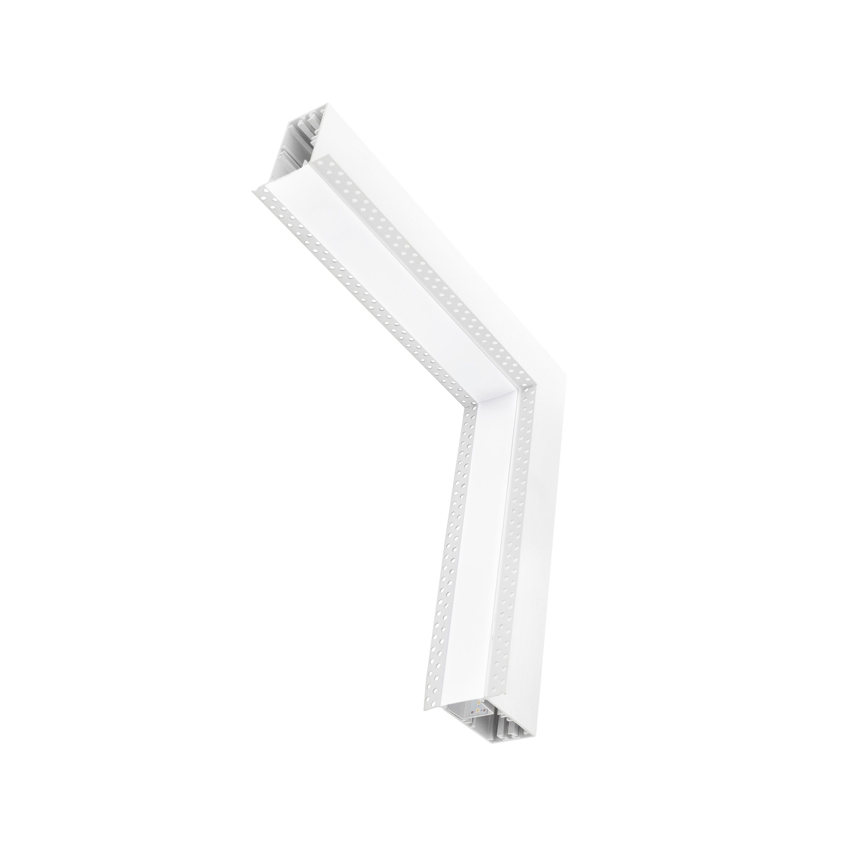 Nova Luce Gaga - profilé lumineux linéaire à encastrer - 34,5 x 3,8 x 7 cm - 20W LED inclus - blanc - couleur de lumière blanche