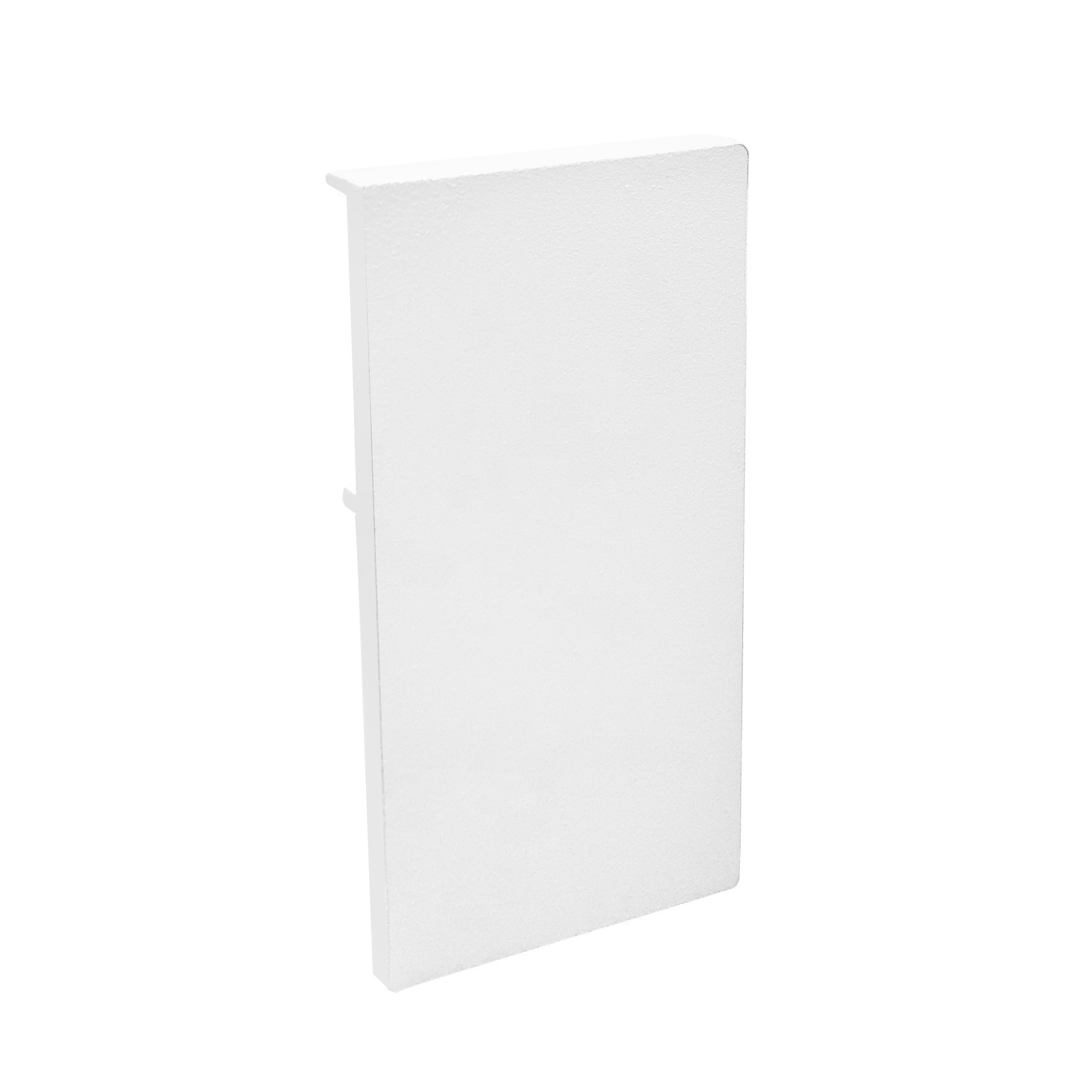 Nova Luce - profilé d"éclairage linéaire - embout - cadre en aluminium blanc
