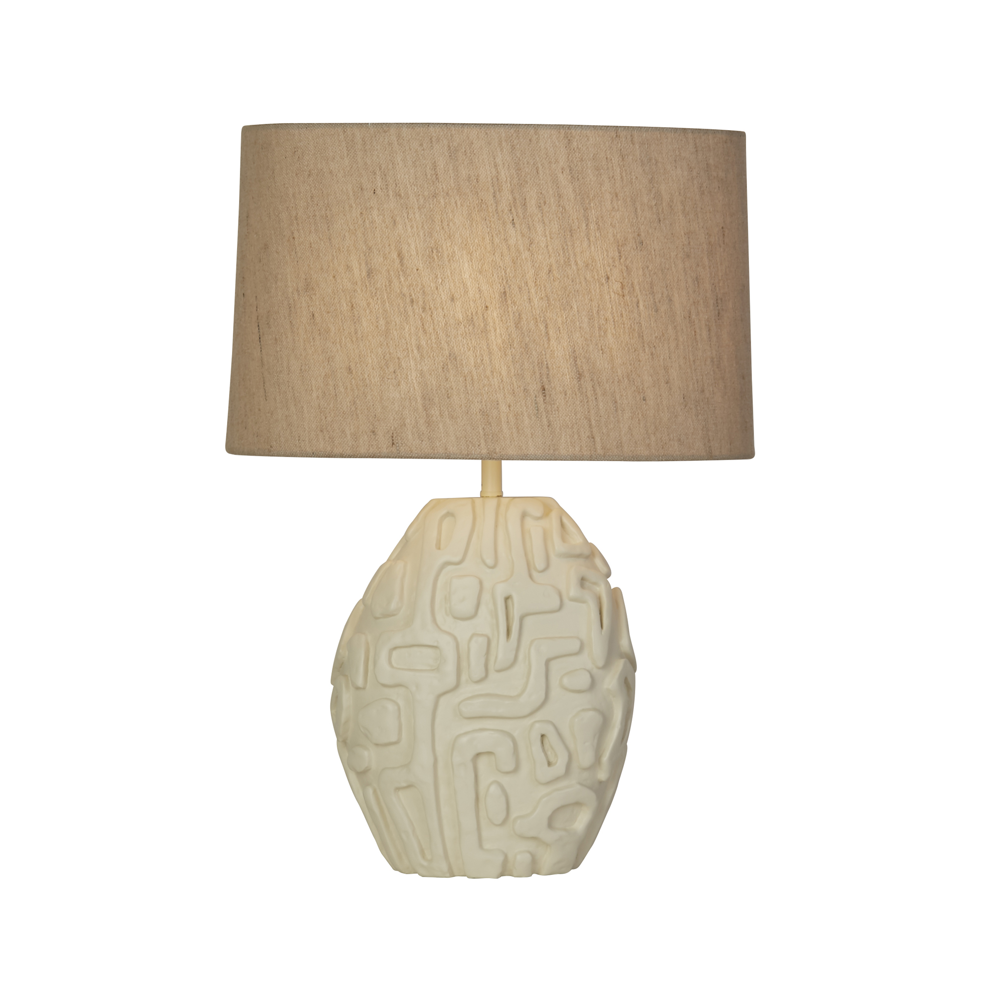 Searchlight Adelaide - lampe à poser - Ø cm - crème
