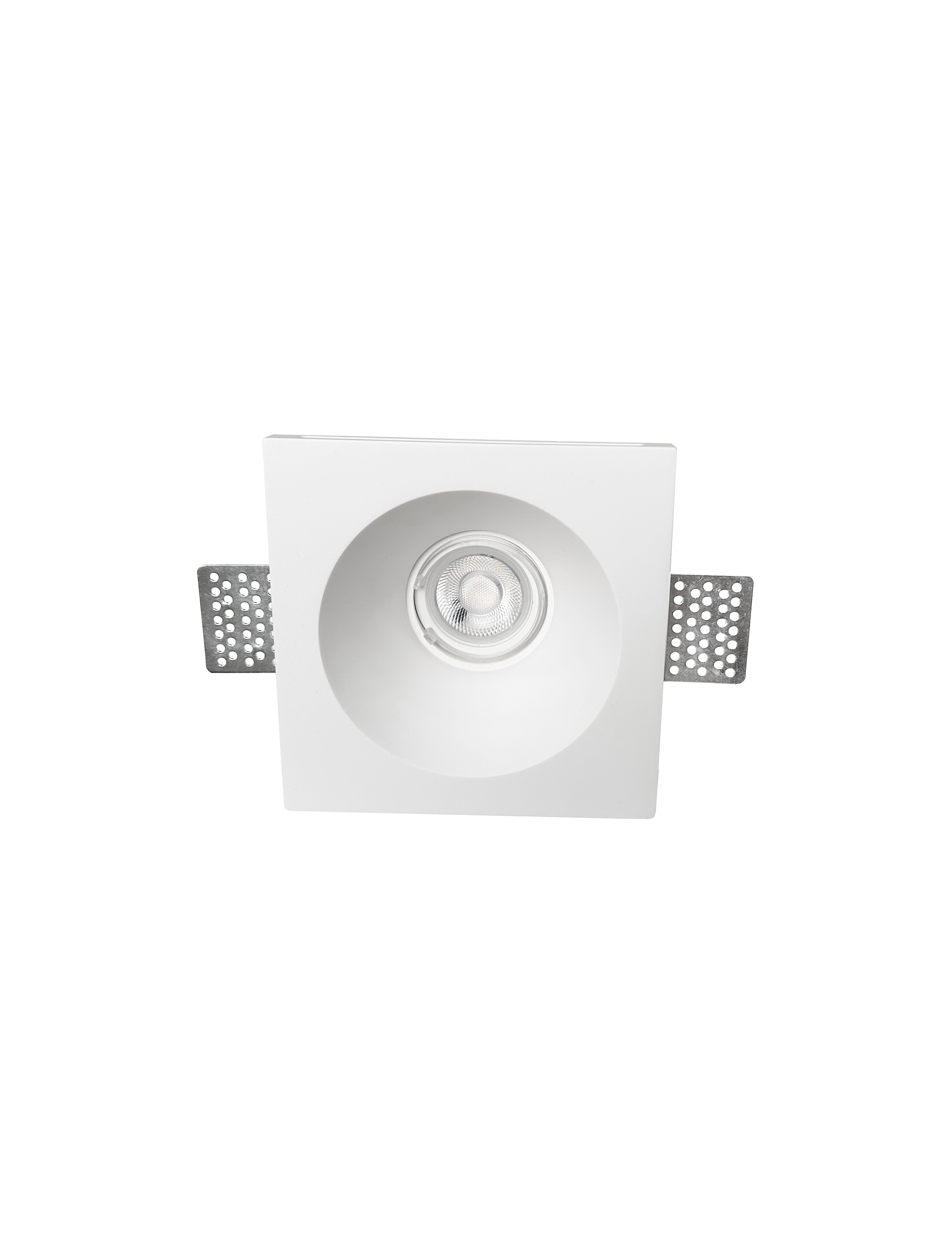 Nova Luce Mib - spot encastré - Ø 130 mm, Ø 138 mm format encastré - plâtre blanc