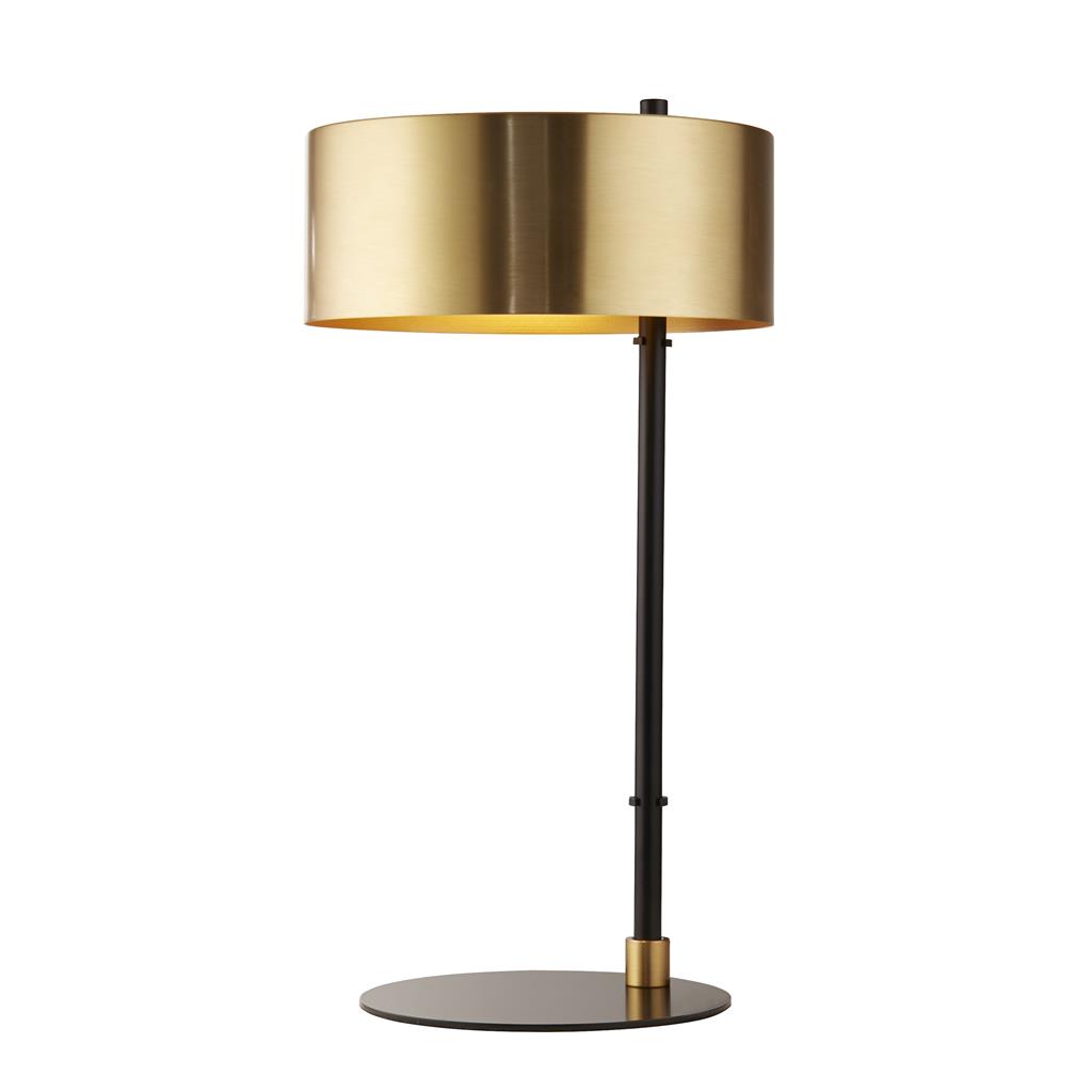 Searchlight Knox - lampe à poser - Ø cm - noir et or