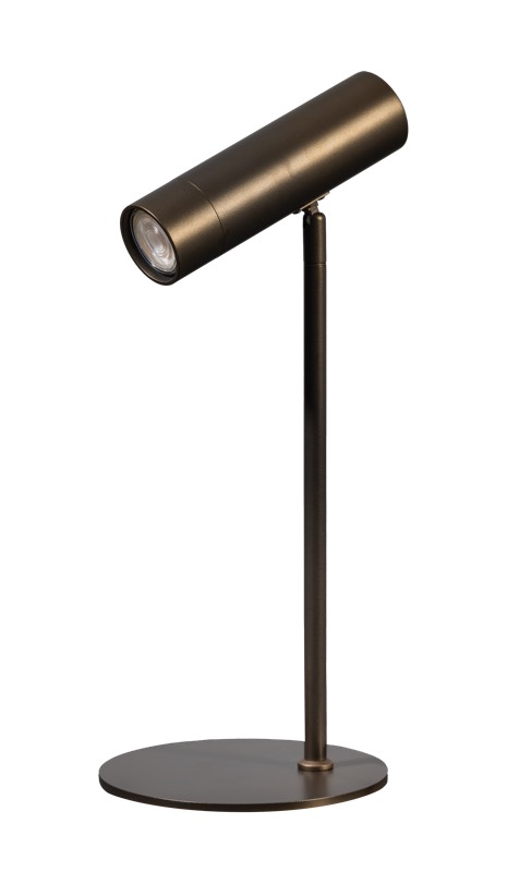 ETH Nikki - lampe de table - Ø cm - brun anodisé