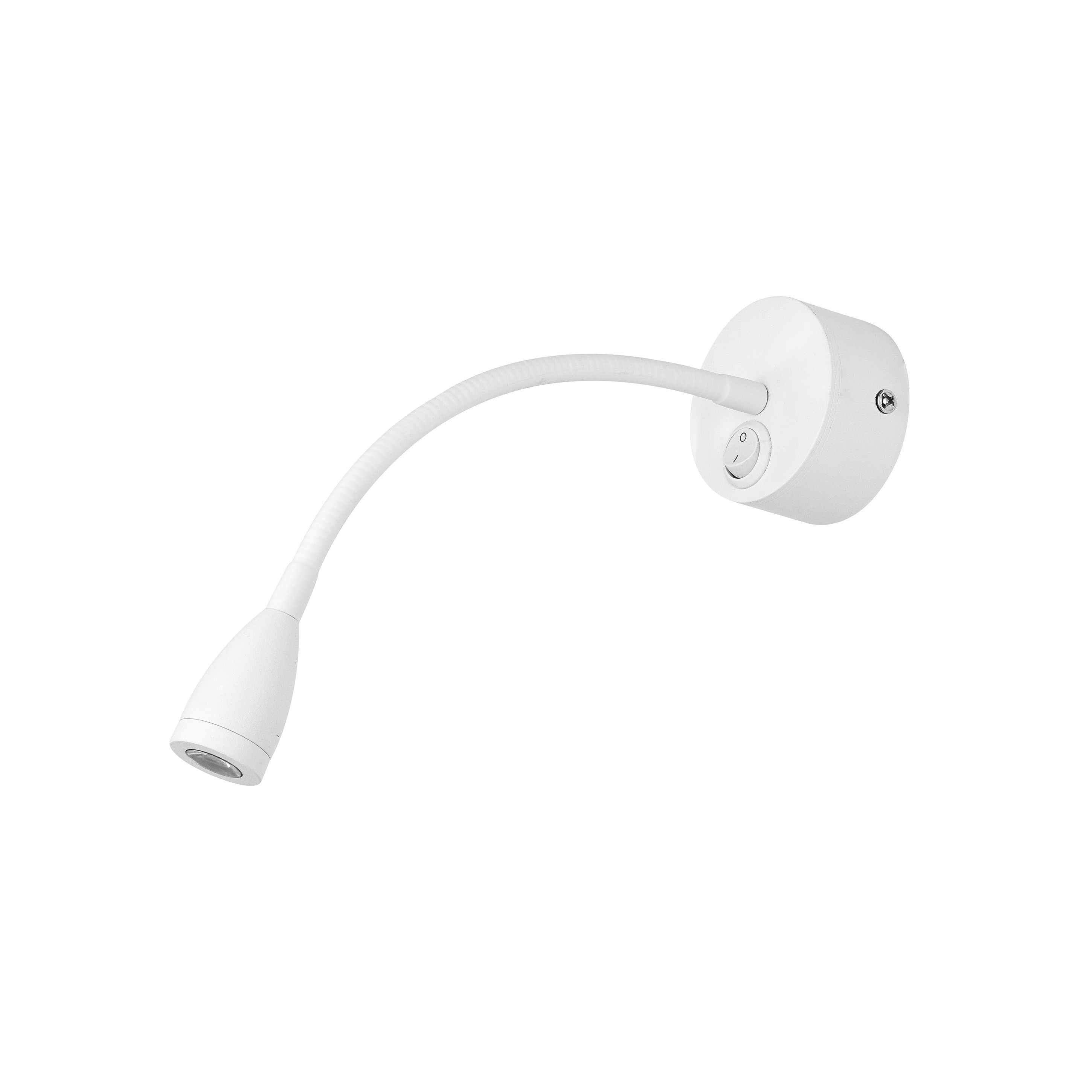 Nova Luce Flex - applique murale avec interrupteur - Ø cm - 3W LED inclus - blanc
