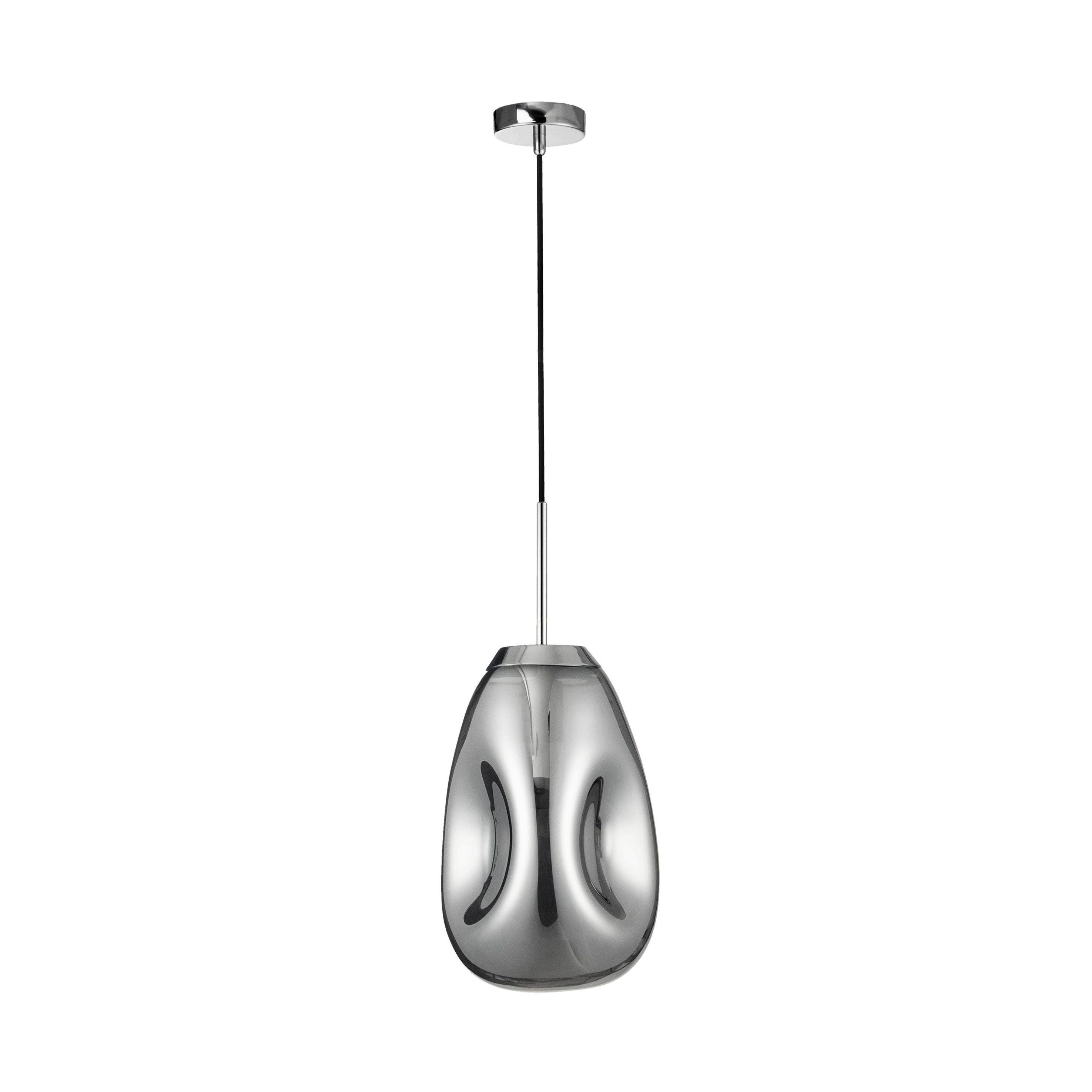 Nova Luce Lava - lampe suspendue - Ø cm - chrome