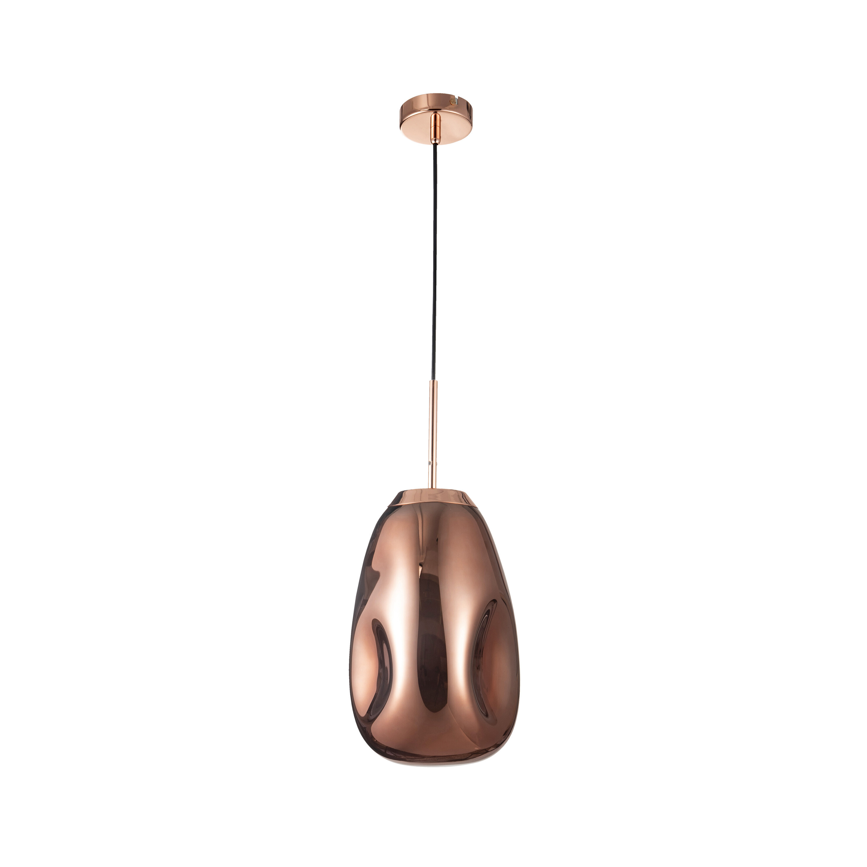 Nova Luce Lava - lampe suspendue - Ø cm - cuivre