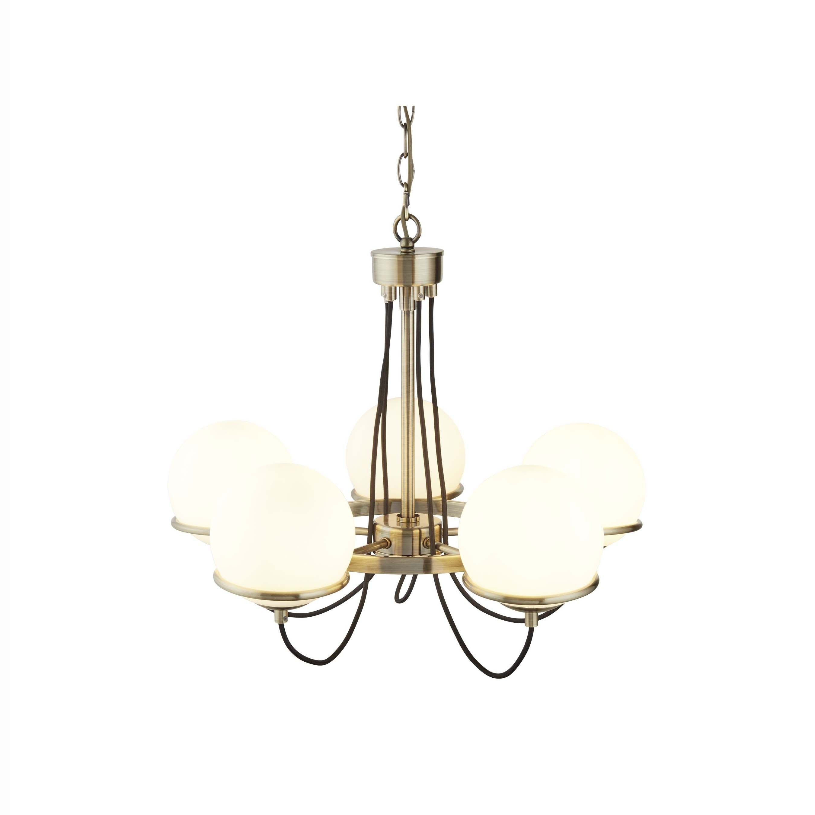 Searchlight Sphere - lustre - Ø cm - laiton antique
