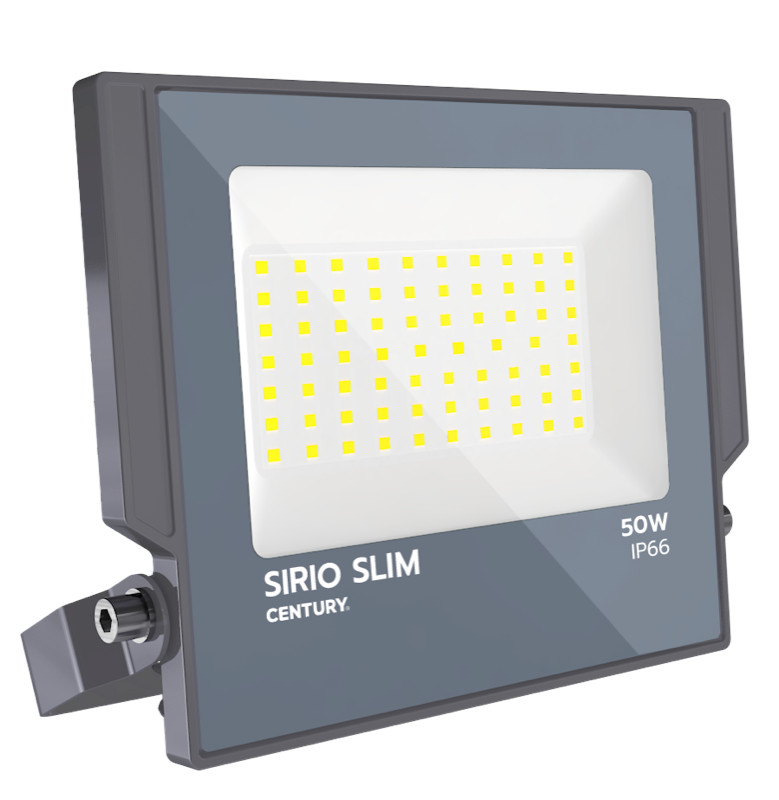 Century Italia Sirio Slim - spot - ,8 x 2,9 cm - 50W LED inclus - IP66 - gris