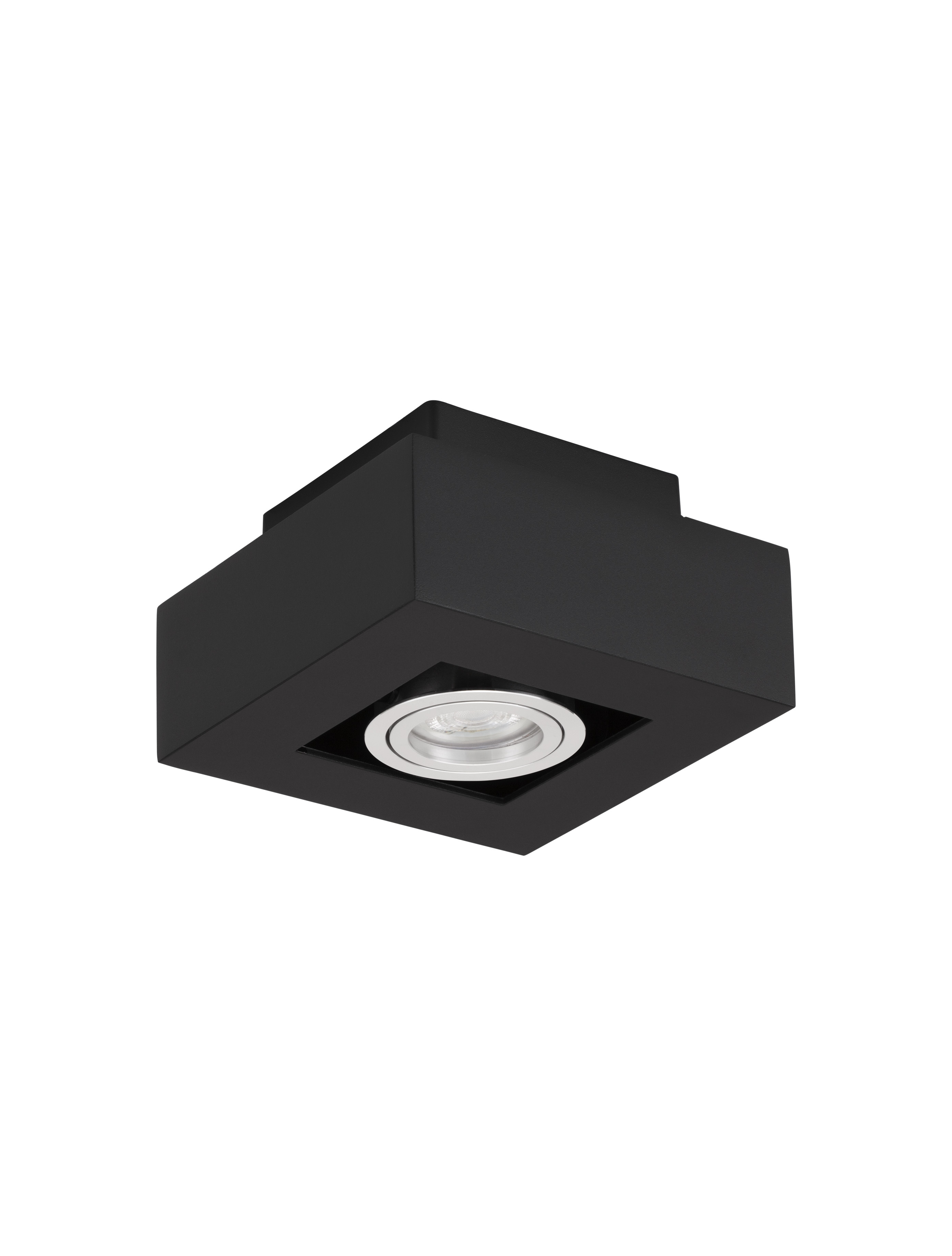 Nova Luce Robin - spot en saillie - 14,5 x 14,5 x 8,6 cm - noir