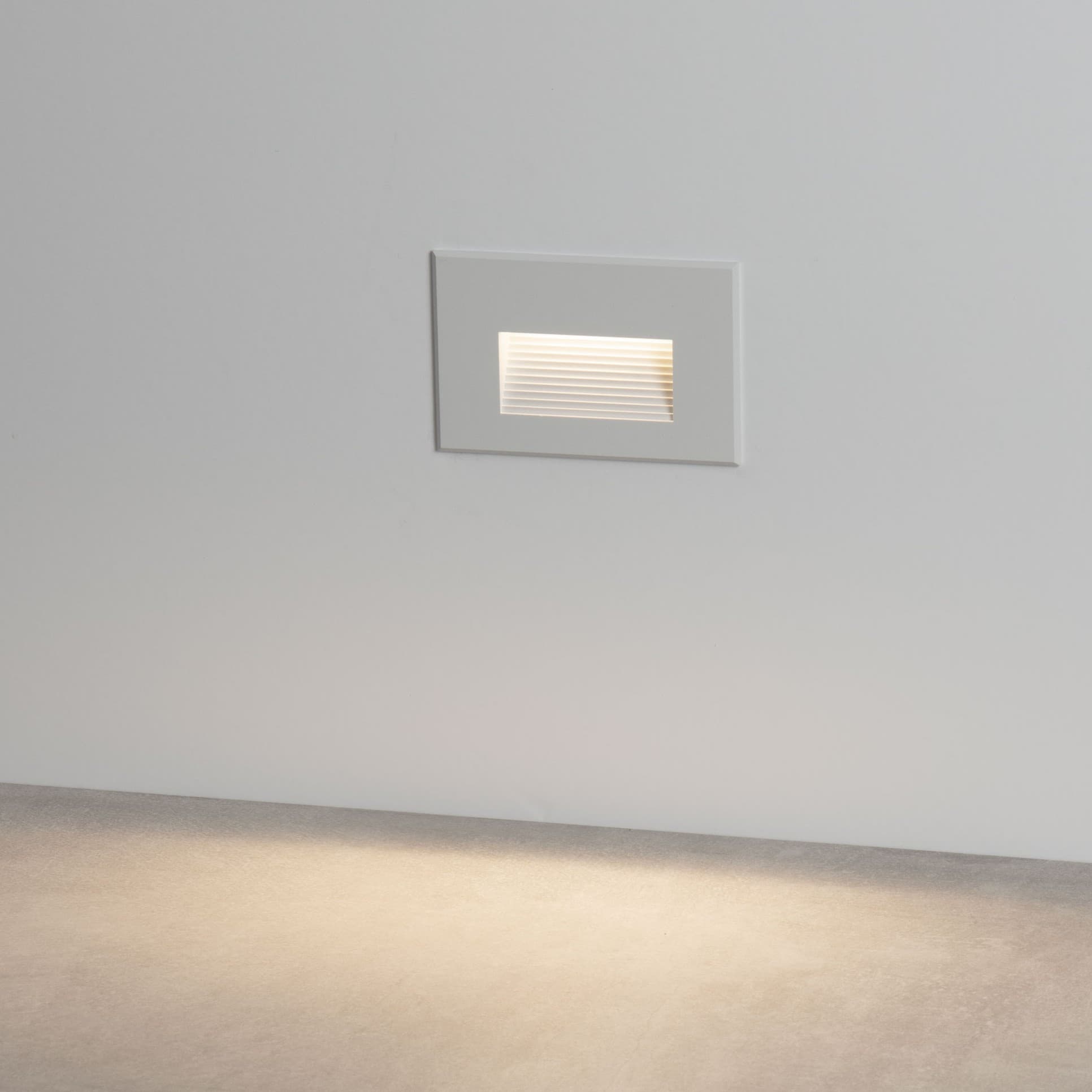 Nova Luce Polka - applique encastrée - x 7,4 cm - 4W LED inclus - IP65 - blanc sablé