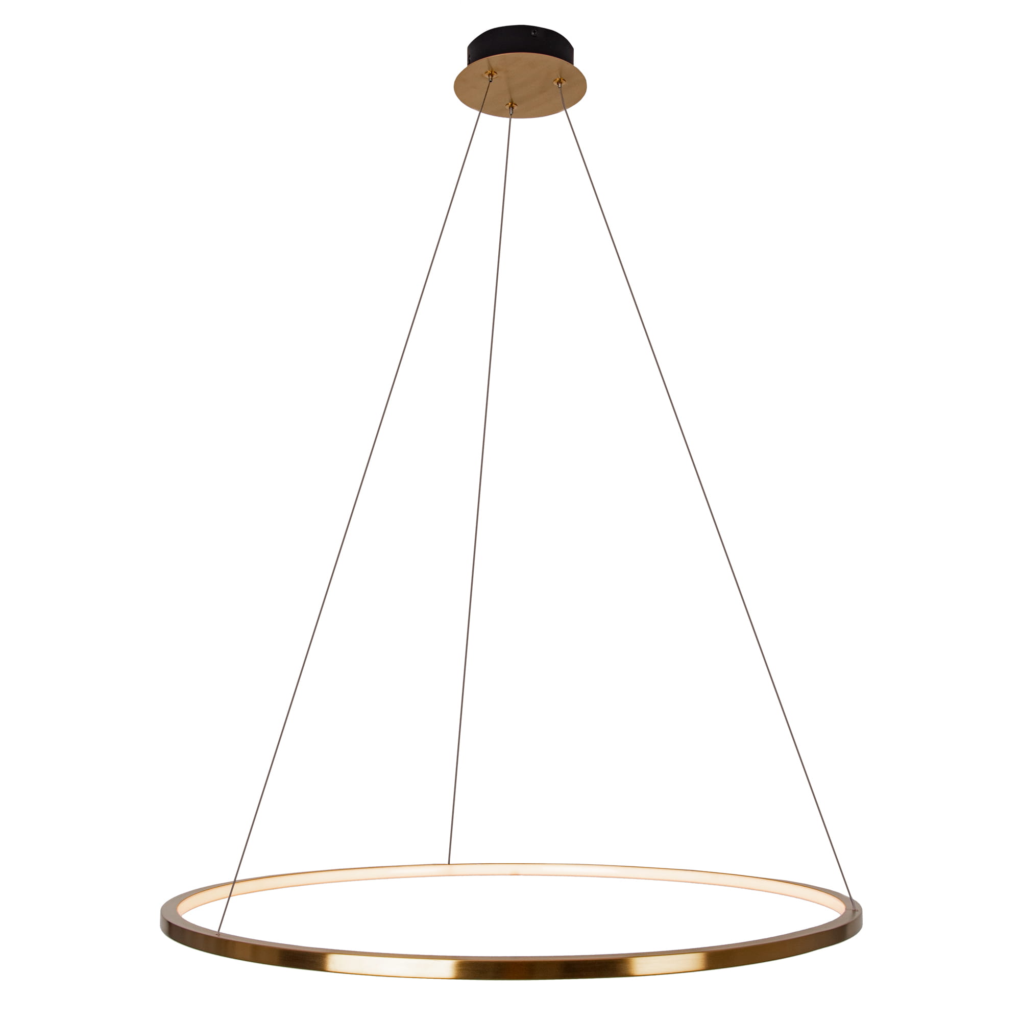 Maxlight Queen - lampe suspendue - Ø cm - 19W LED inclus - or brossé