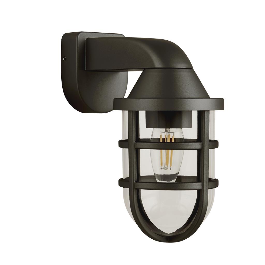 Searchlight Seaside - lampe murale extérieure - cm - IP44 - noir