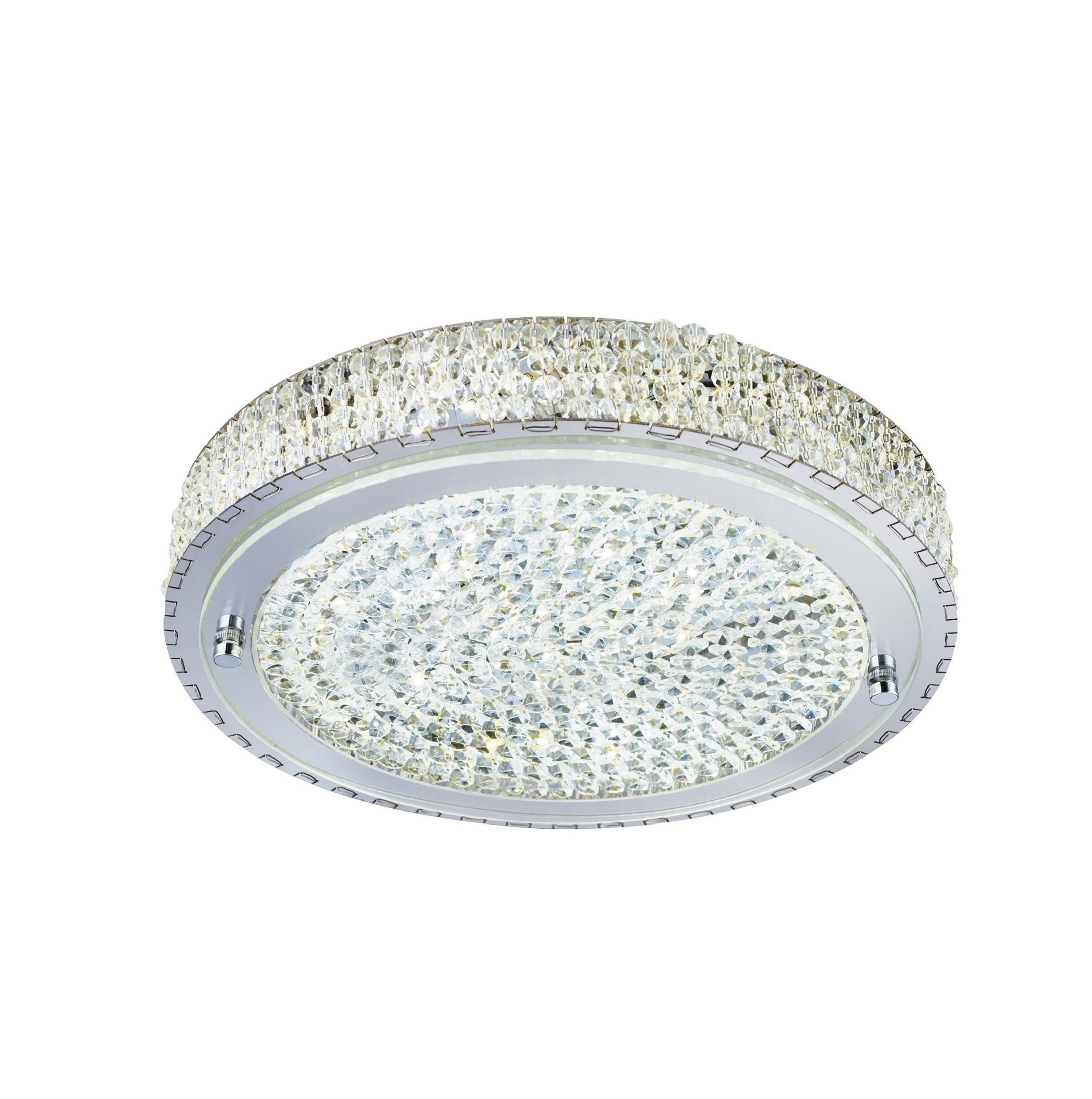 Searchlight Flush - plafonnier - Ø ,5 cm - 24W LED dimmable inclus - transparent