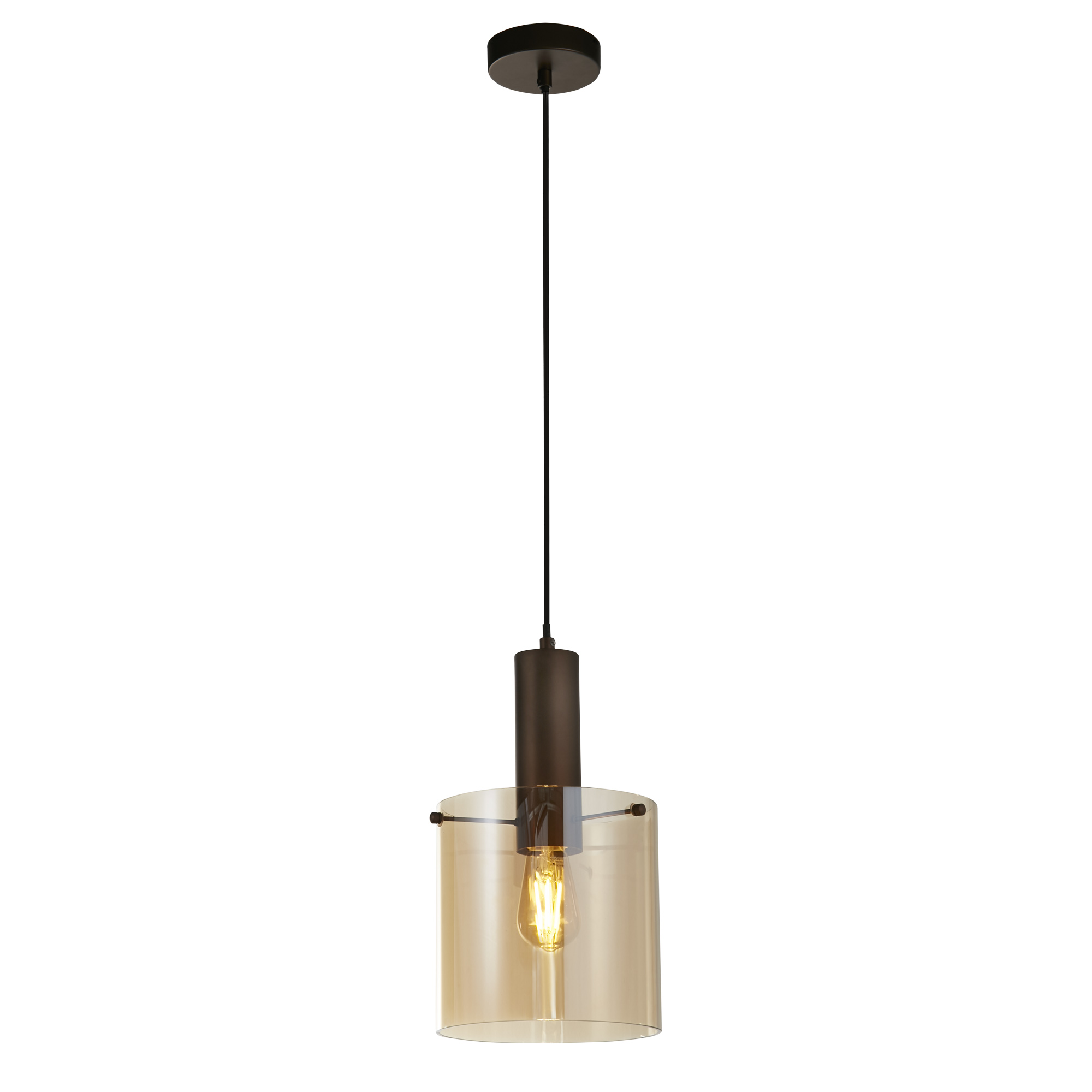 Searchlight Sweden - lampe suspendue - cm - moka et ambre — vue 4