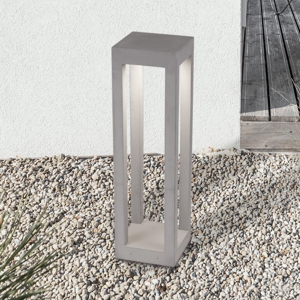 Nova Luce Bev - lampe de jardin - x - 5W LED inclus - IP65 - gris