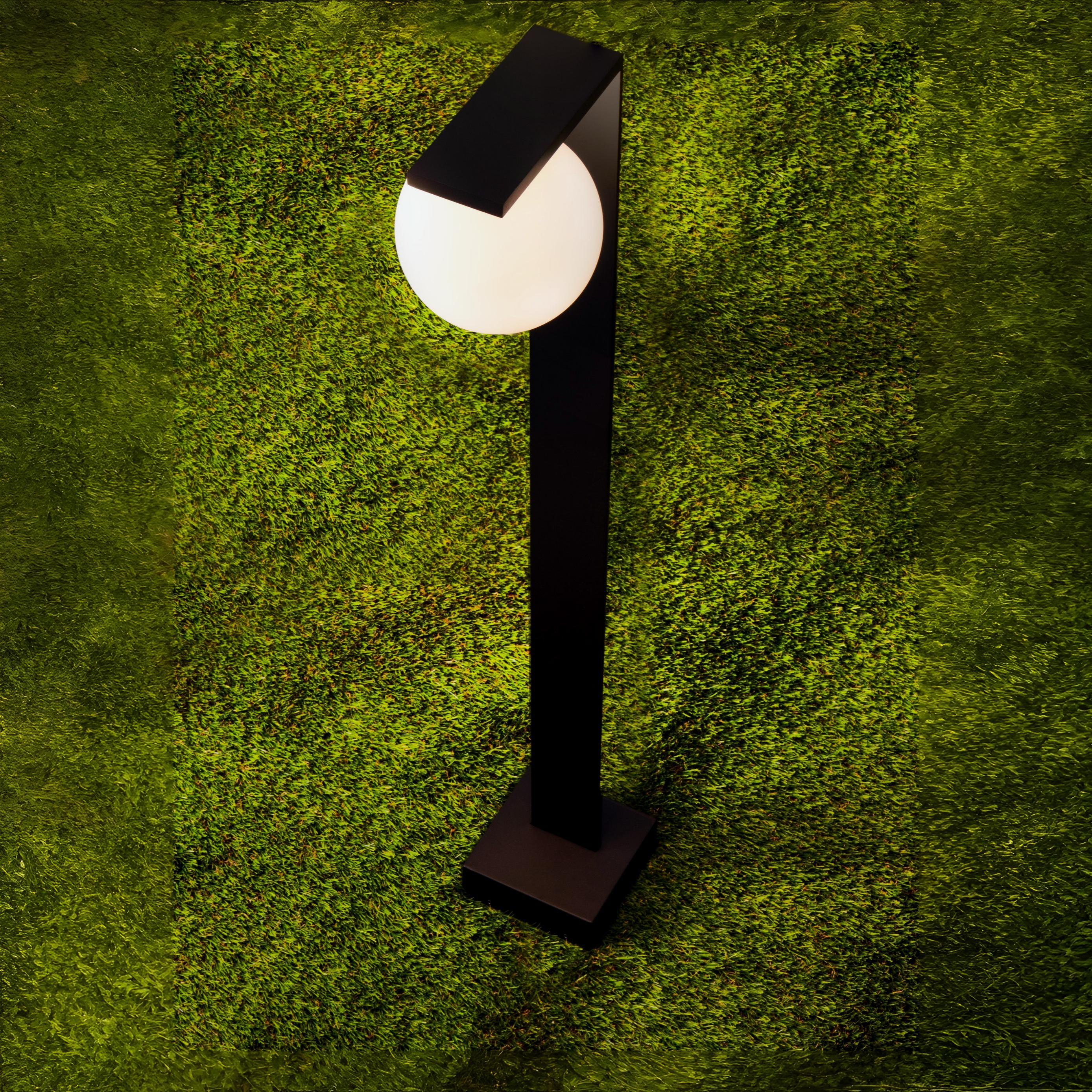 Nova Luce Oracle - lampe de jardin - x - 8W LED inclus - IP65 - noir sablé