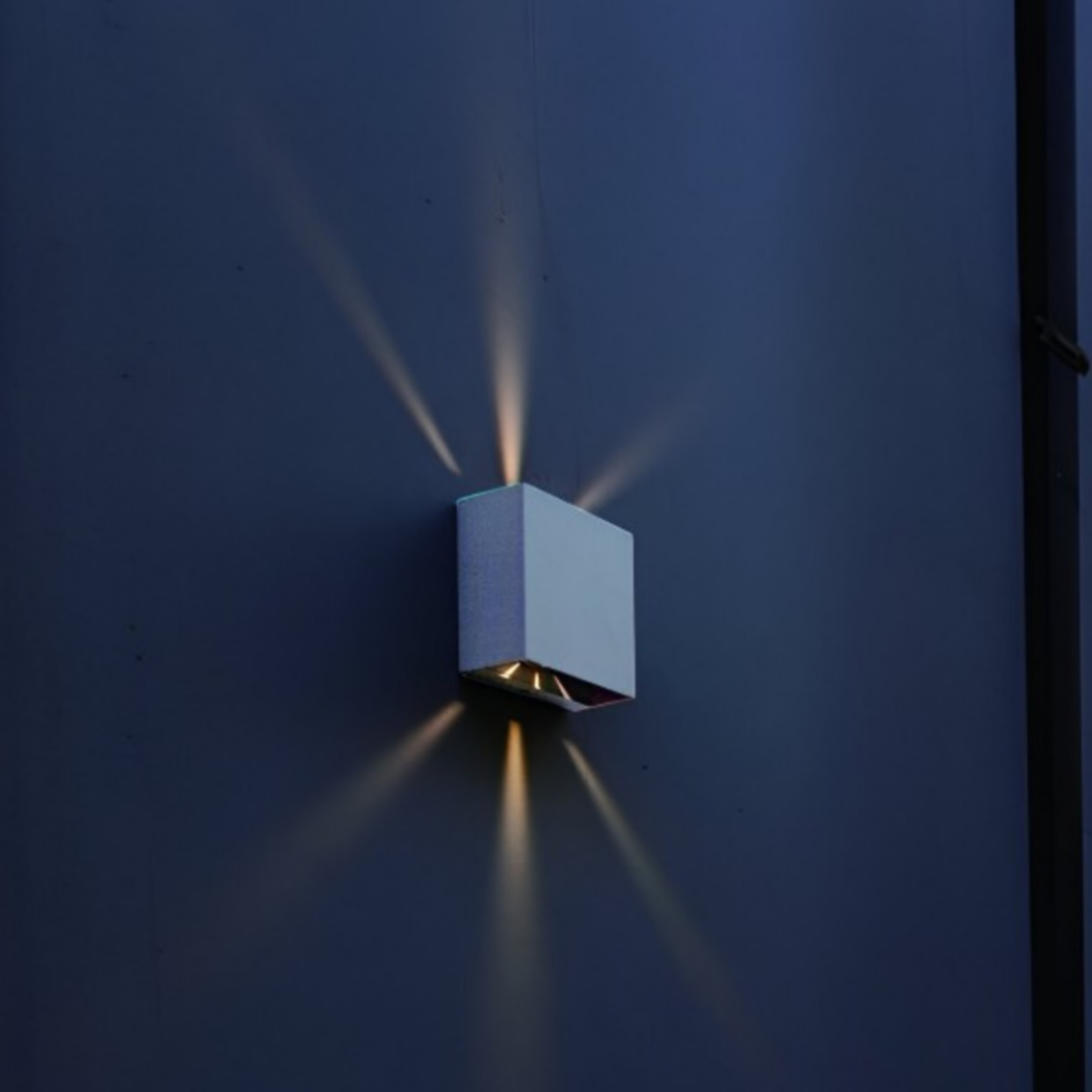 Lutec Gemini Beams - x 5,4 cm - 10W inclus - IP54 - blanc - blanc chaud