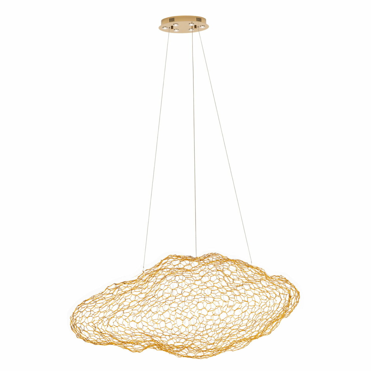 Maxlight Stardust - lampe suspendue - x - W LED + 8W bande LED dimmable incluse - or