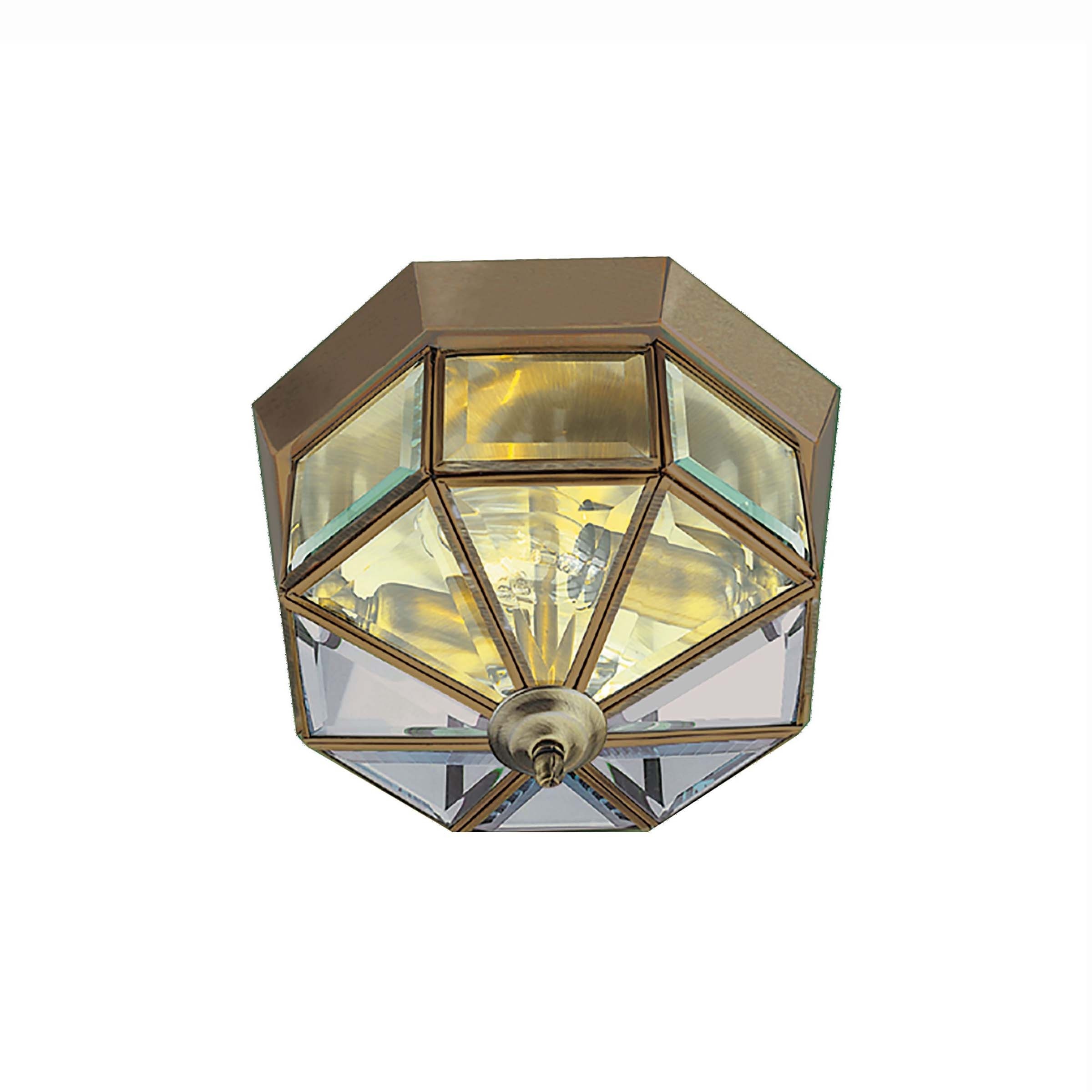 Searchlight Flush - plafonnier - Ø cm - laiton antique — vue 3